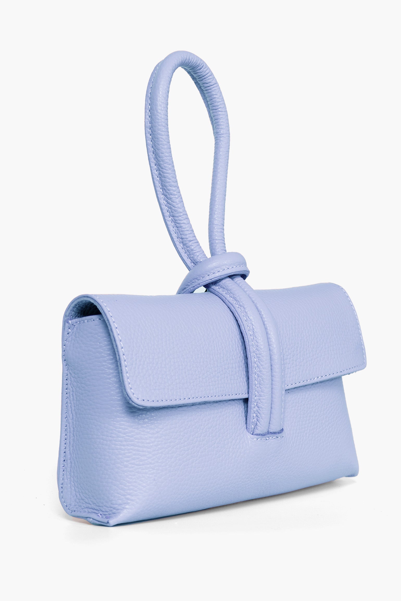 Trixie-Clutch-Bag-Pebbled-Italian-Leather-in-Powder-Blue-Side