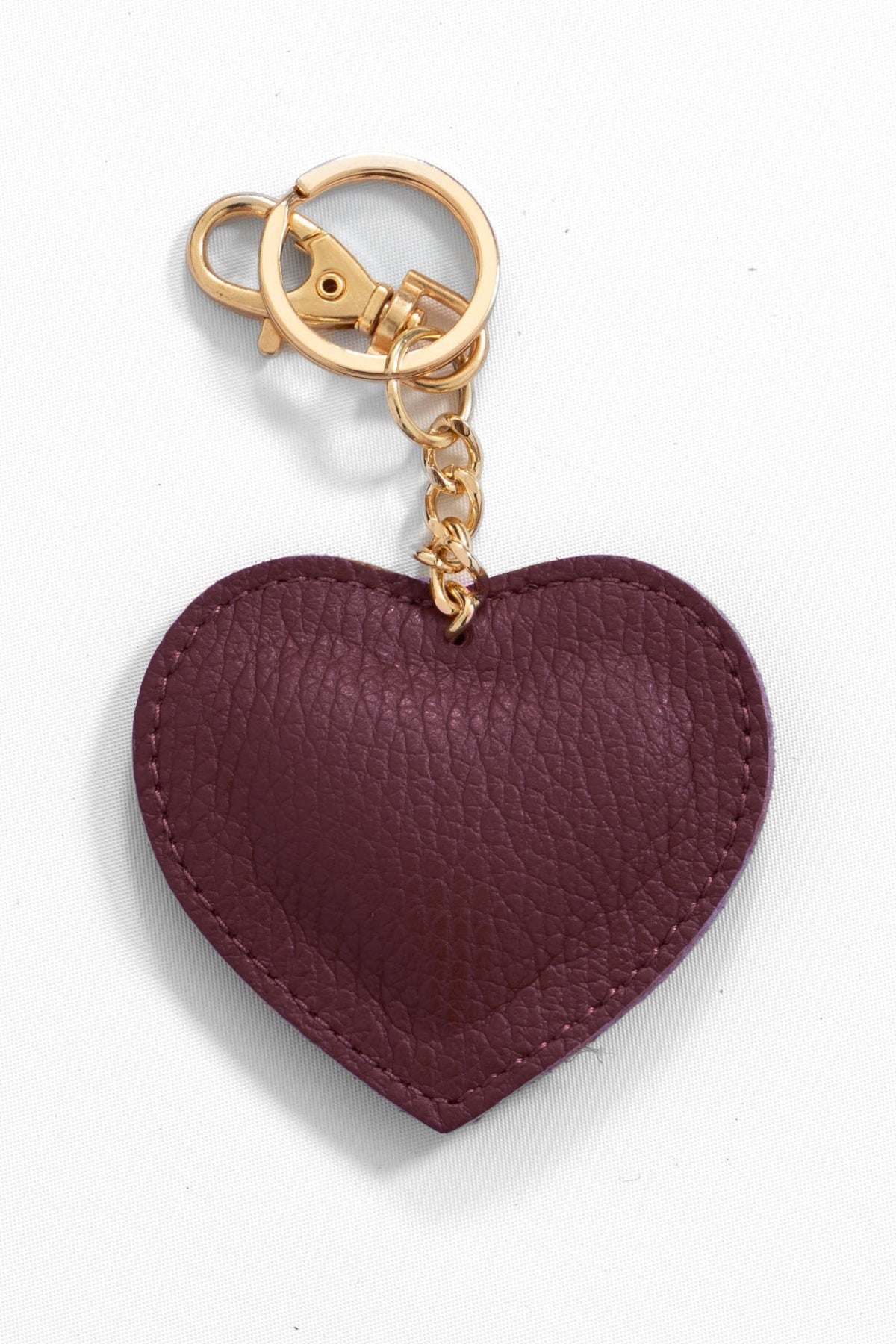 Valentina-Love-heart-Italian-Leather-Keyring-in-Wine