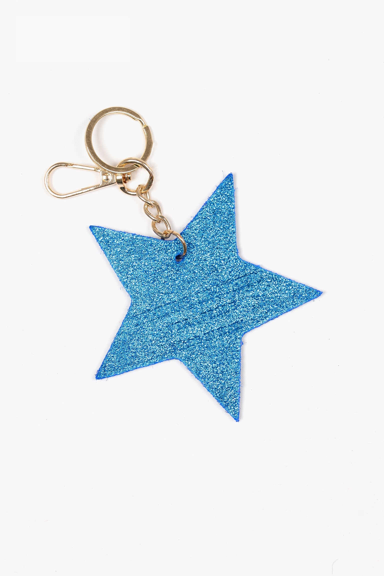 delta-metallic-blue-metallic-italian-leather-star-keyring-clip-on