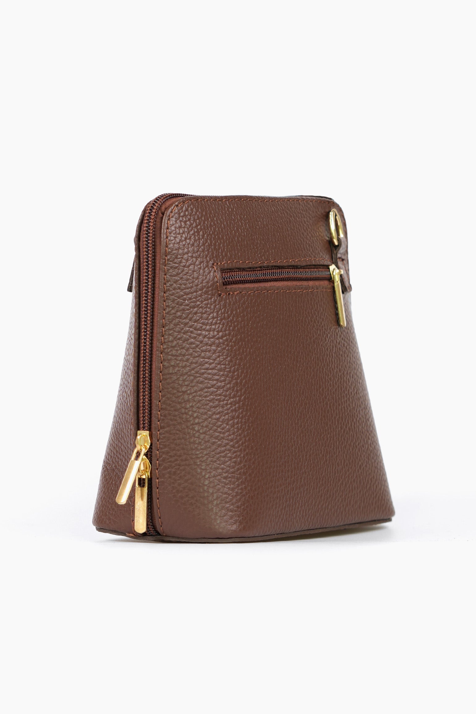 Square-Structured-Italian-Leather-Cross-Body-Bag-in-Chocolate