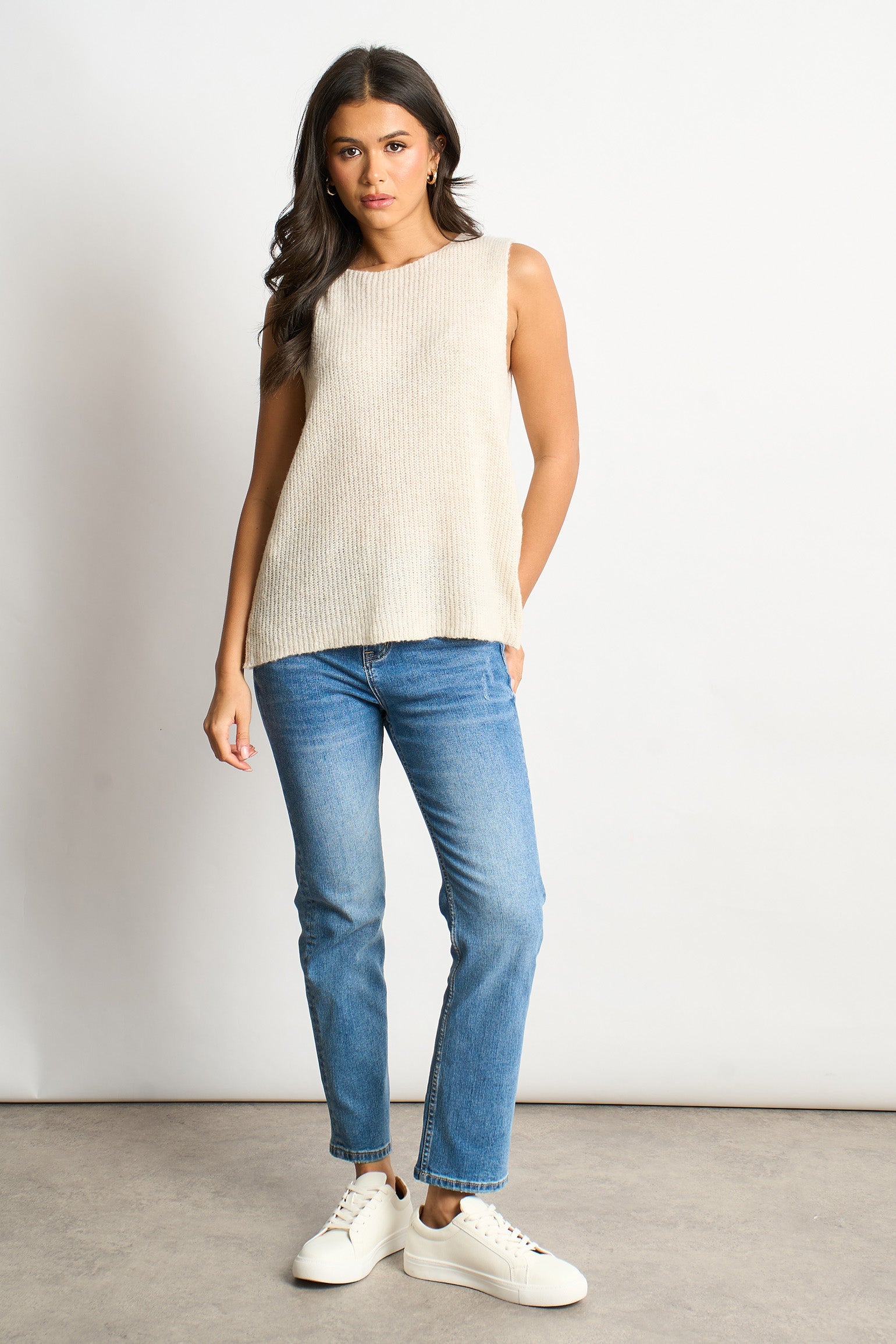 Button-Back-Italian-Wool-Blend-Tank-Top-in-Cream-Full-Model