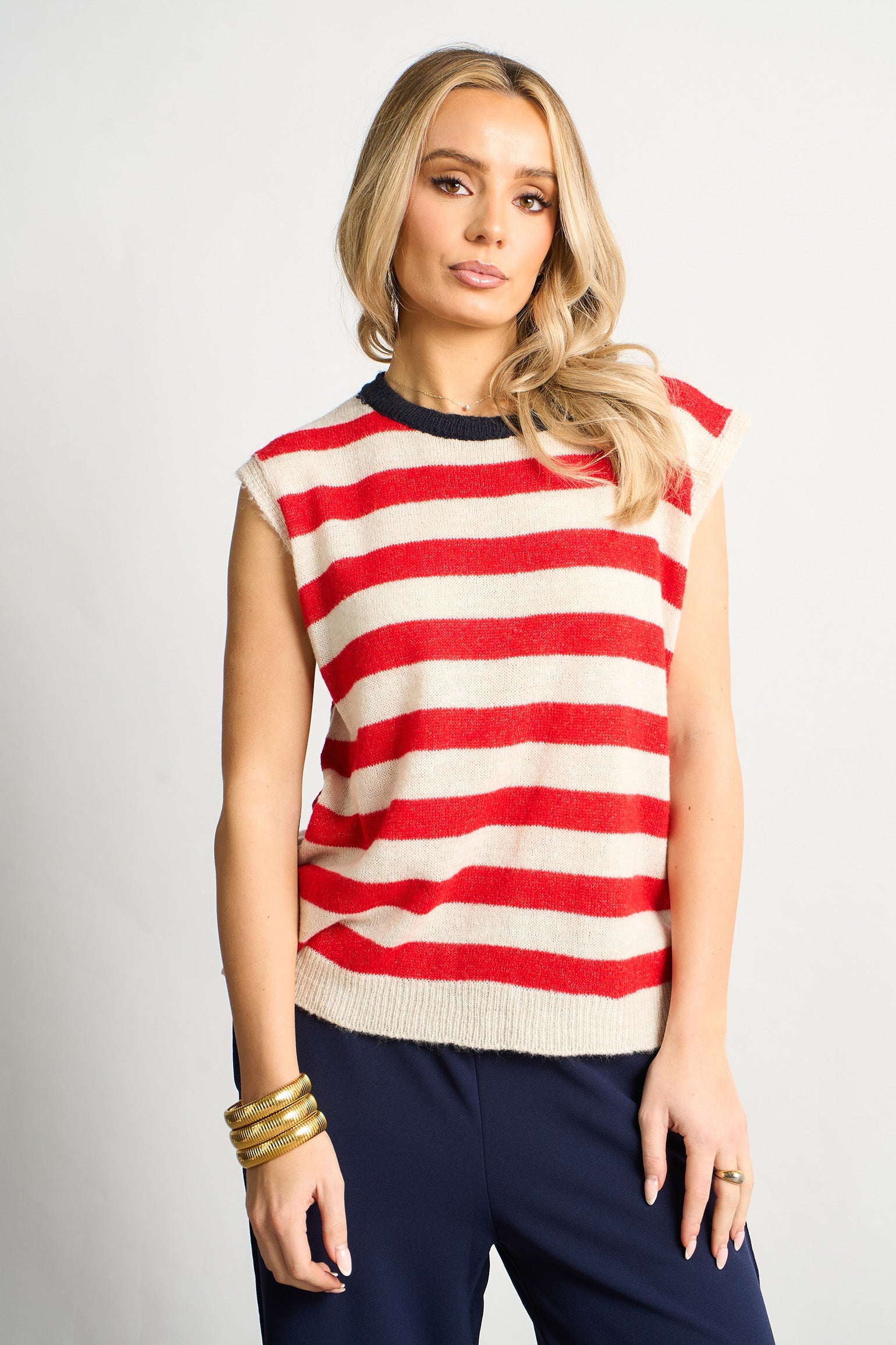 Striped-Italian-Wool-Blend-Tank-Top-in-Red-front