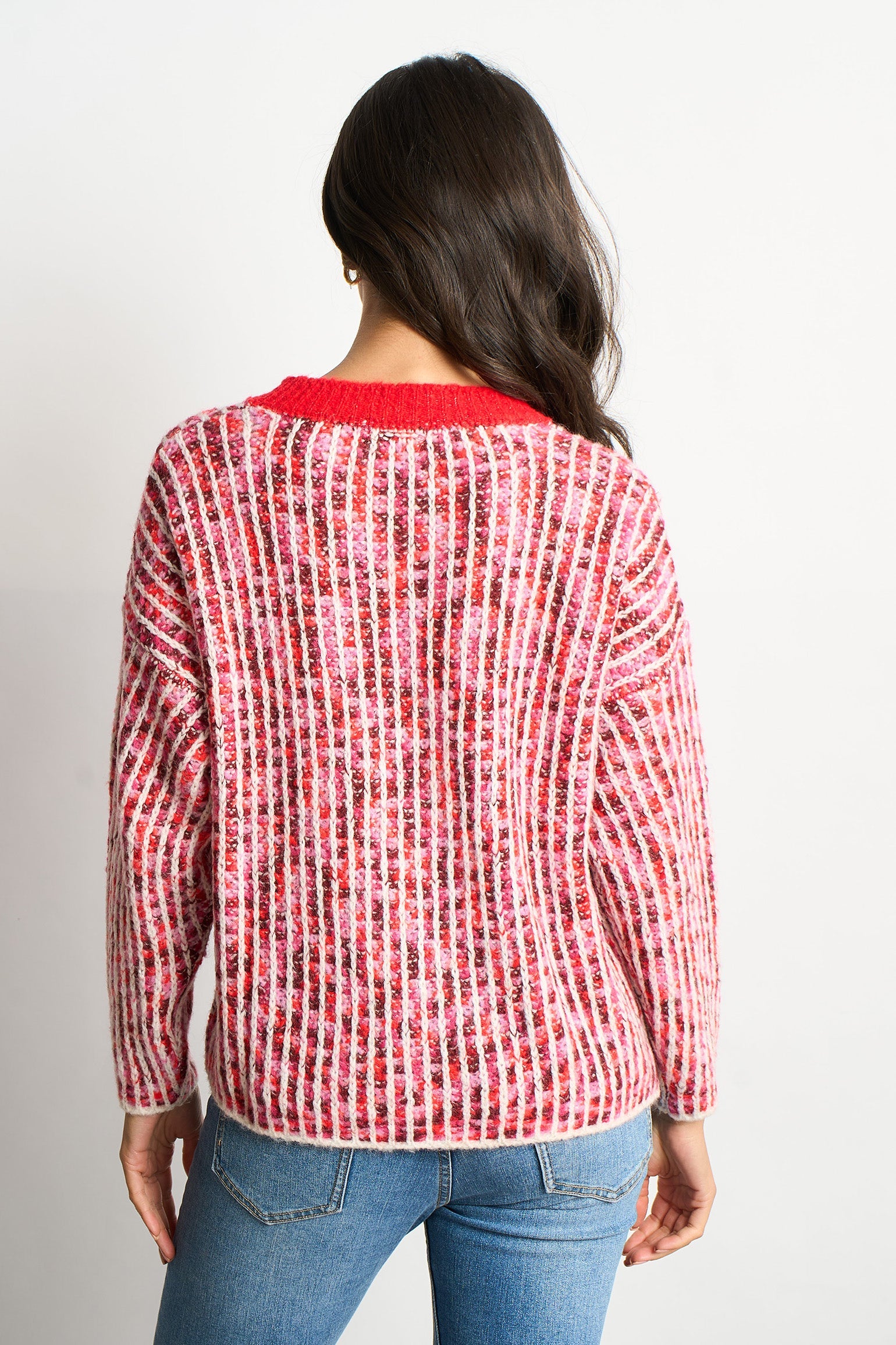 Speckled-Italian-Wool-Blend-Jumper-in-Red-back