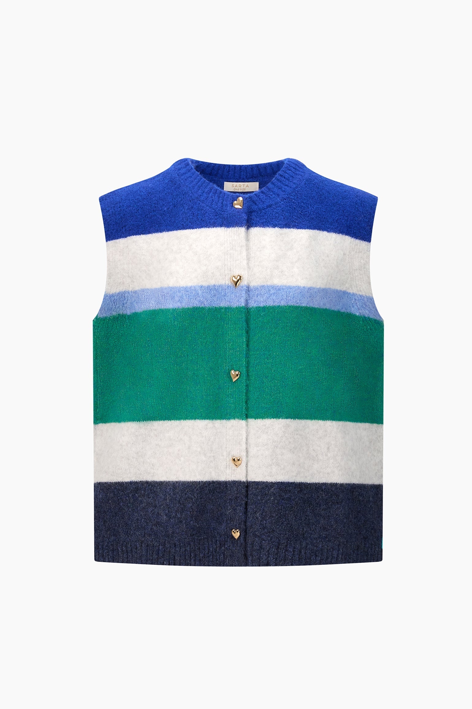 Heart-Buttons-Striped-Sleeveless-Vest-in-Green-Blue-Product