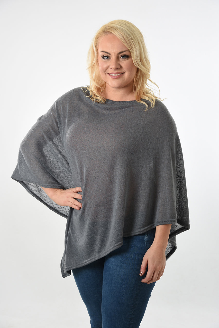 Lightweight Poncho - Dark Grey