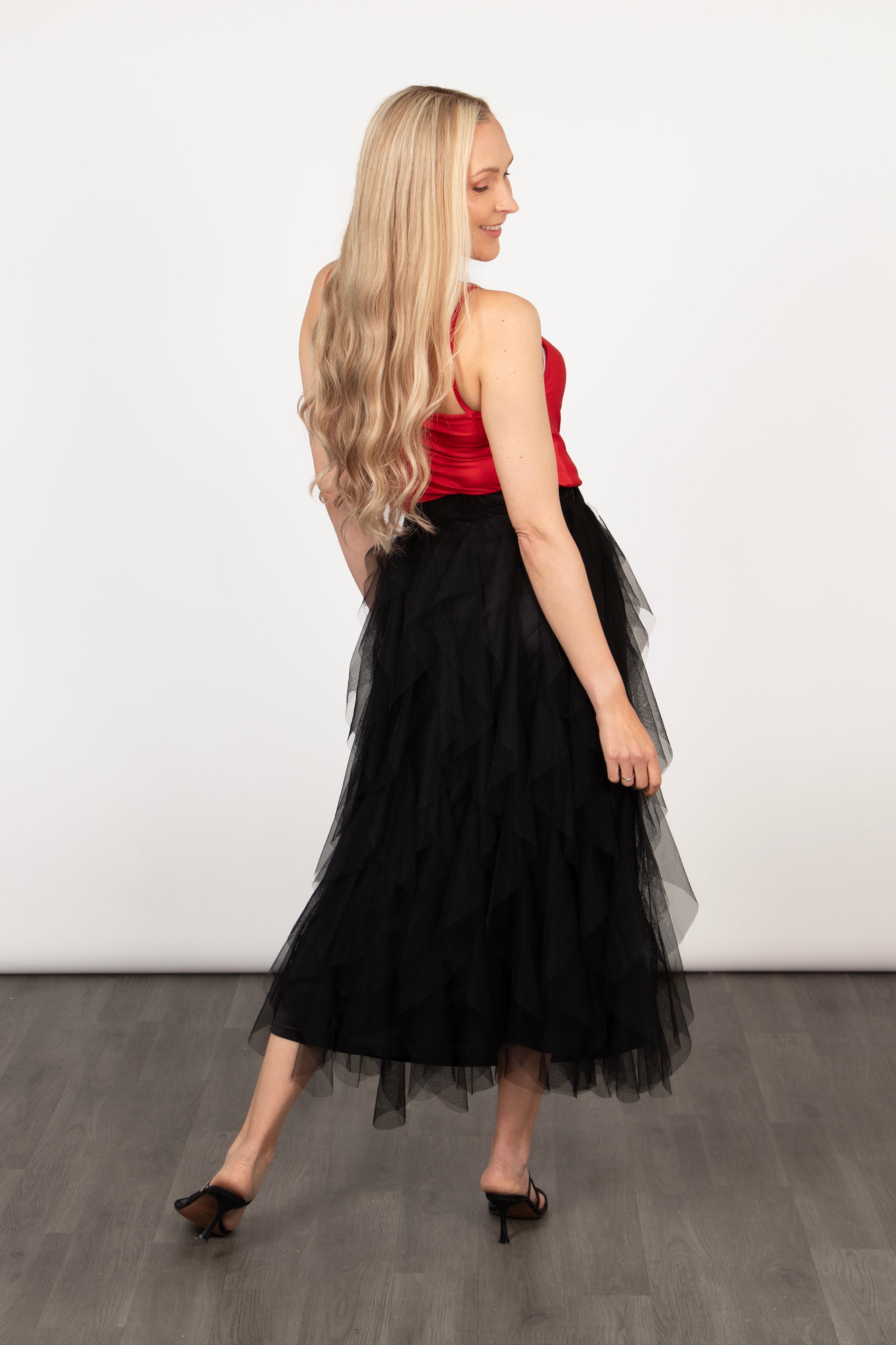 Layla-Black-Layered-Tulle-Maxi-Skirt-back