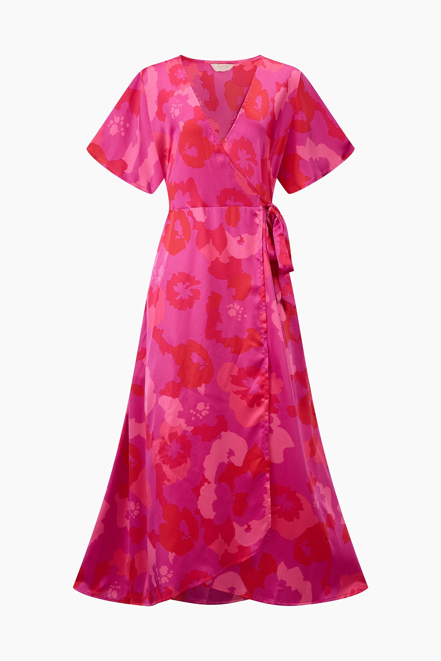 Floral-Midaxi-Wrap-Dress-in-Pink-Front