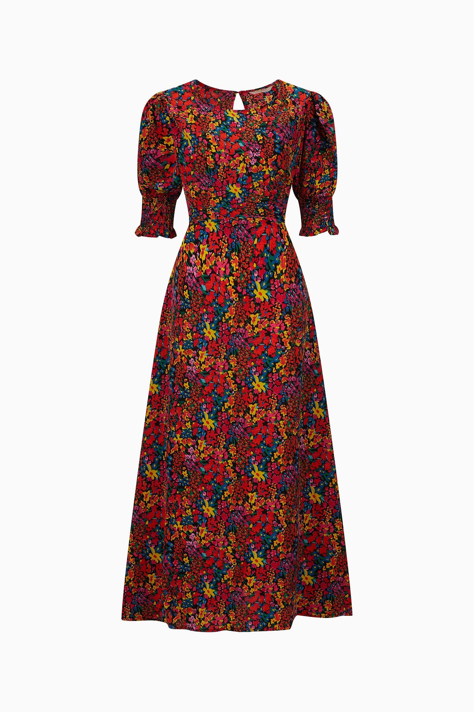 Ditsy-Floral-Midi-Tea-Dress-in-Multi-product-image