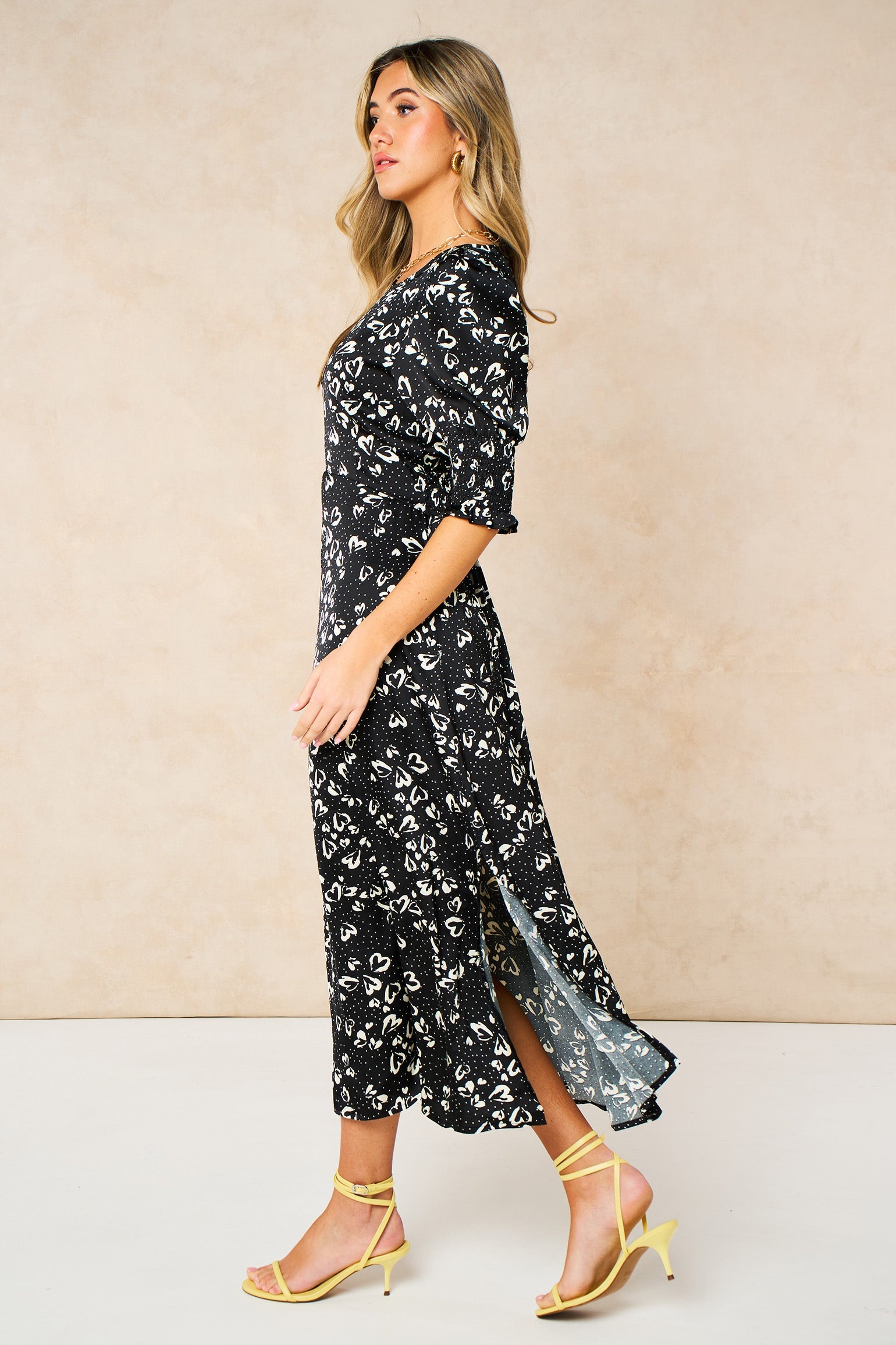 Love-Hearts-Midi-Tea-Dress-in-Black-side