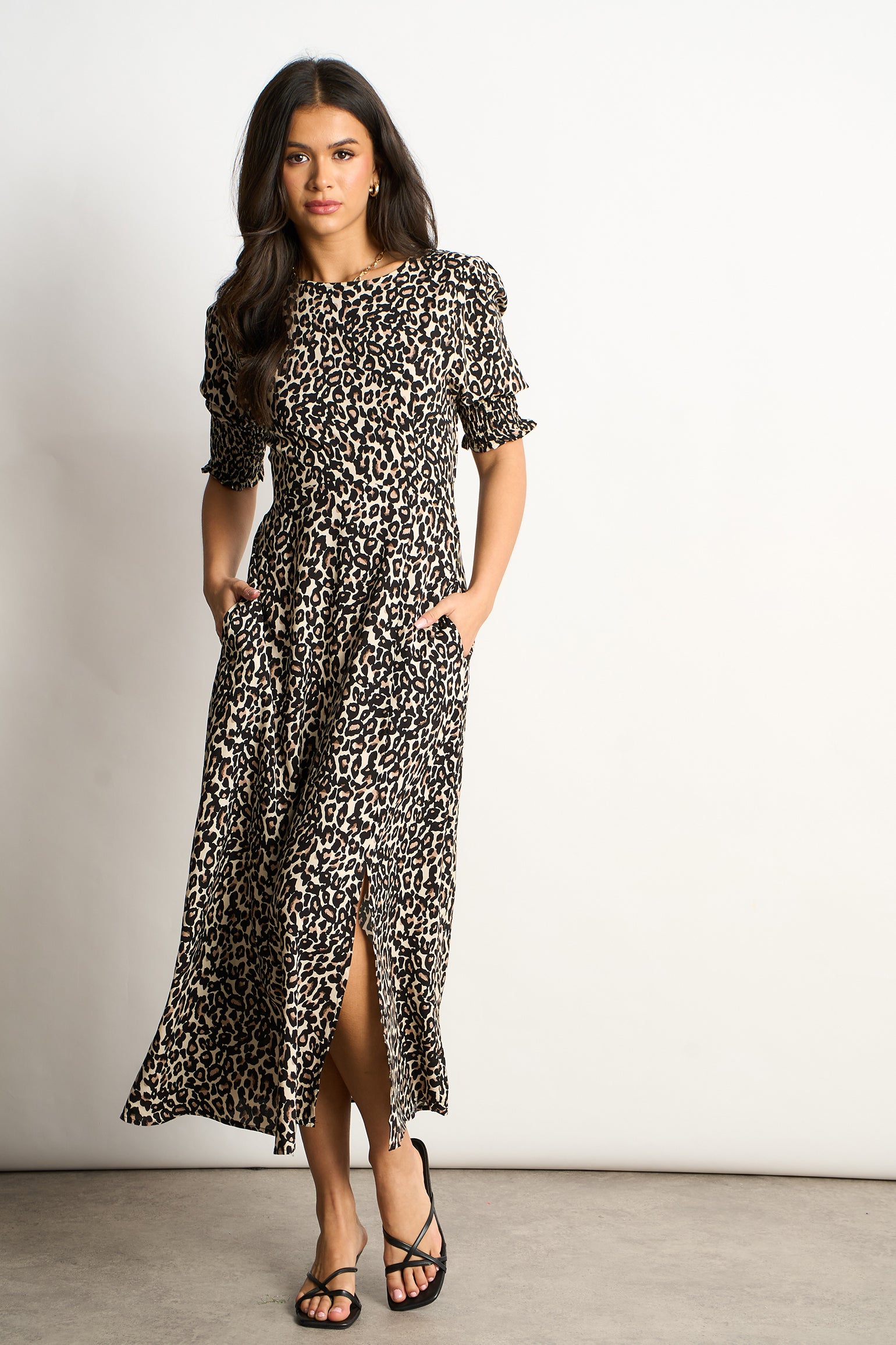 hazel-midi-tea-dress-neutral-leopard-print