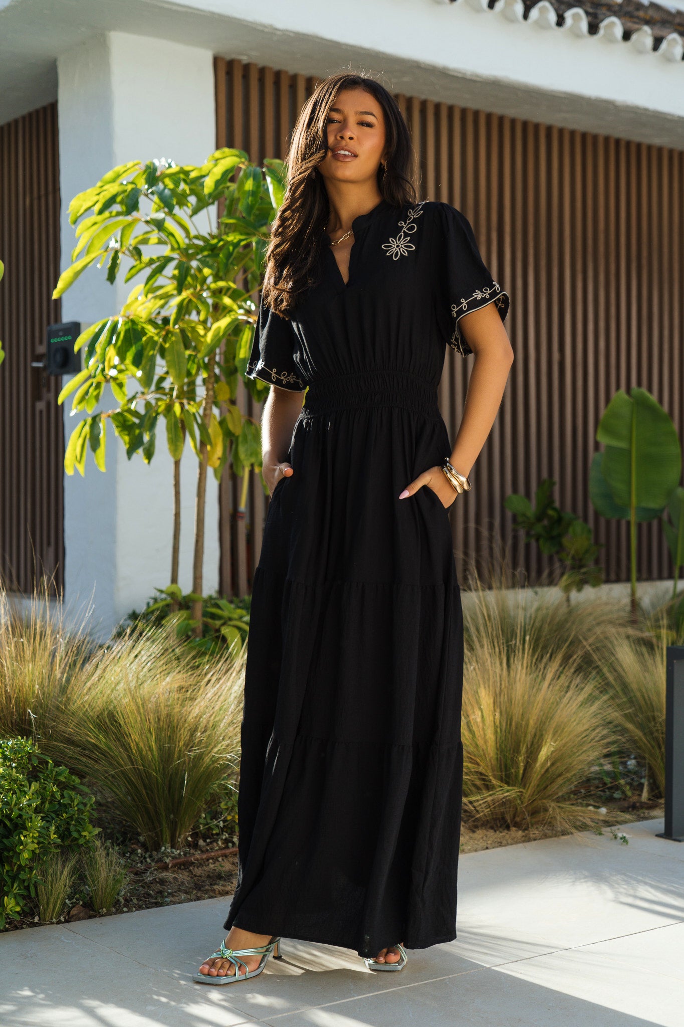 Embroidered-Tiered-Maxi-Dress-in-Black