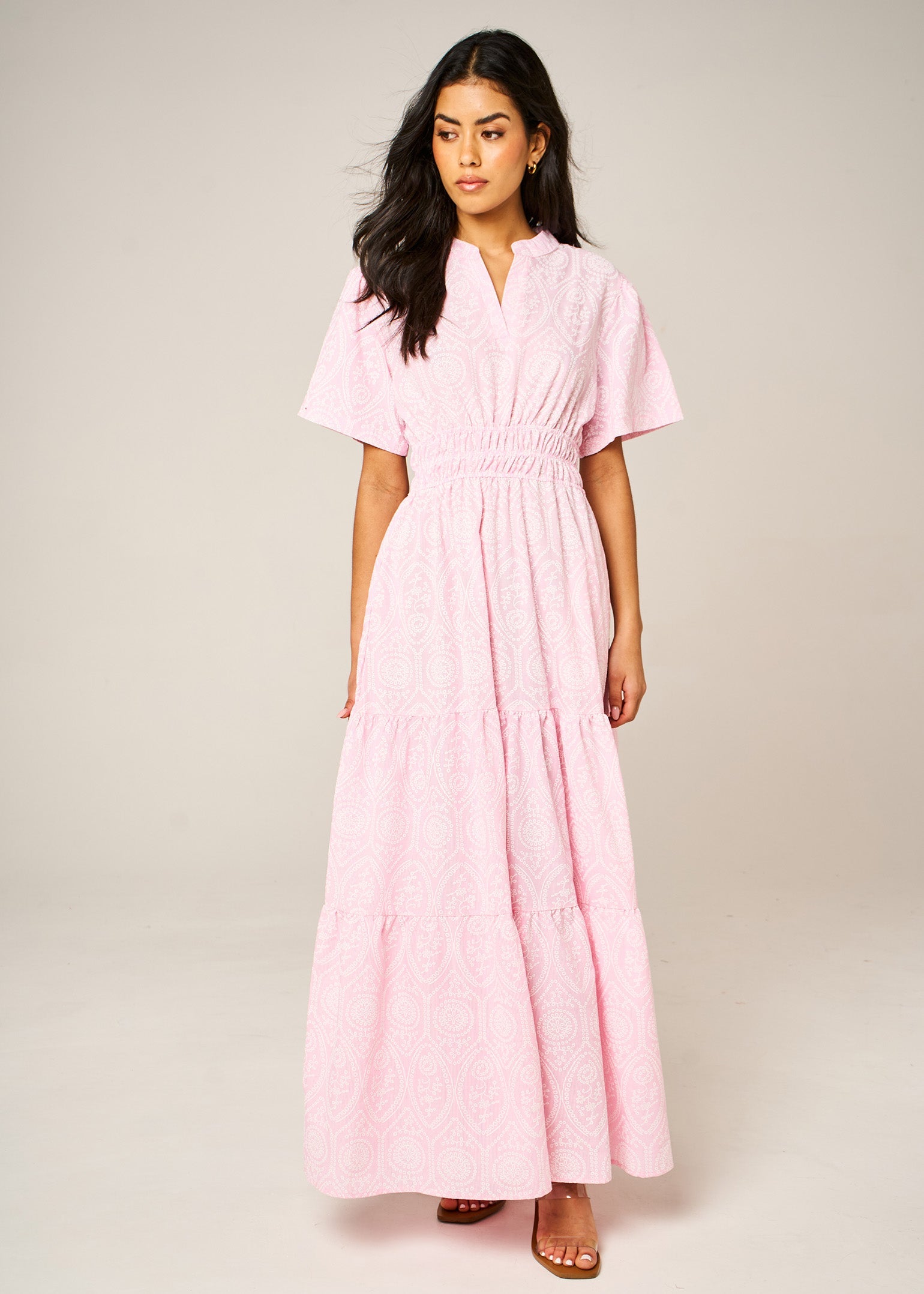 Paisley-Print-Tiered-Maxi-Dress-in-Light-Pink-Front
