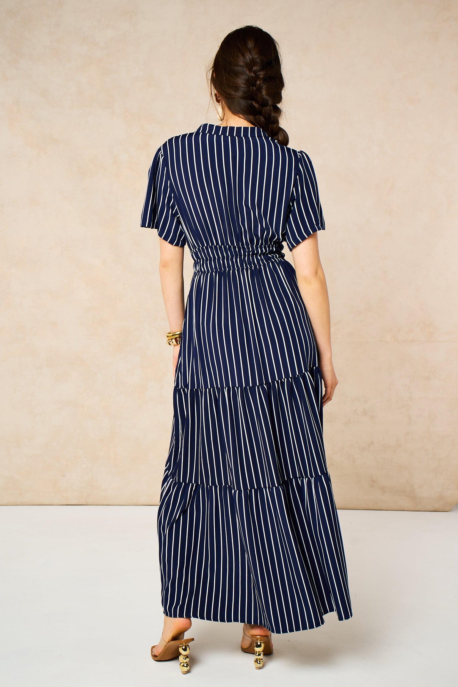Striped-Tiered-Maxi-Dress-in-Navy-Blue-Back
