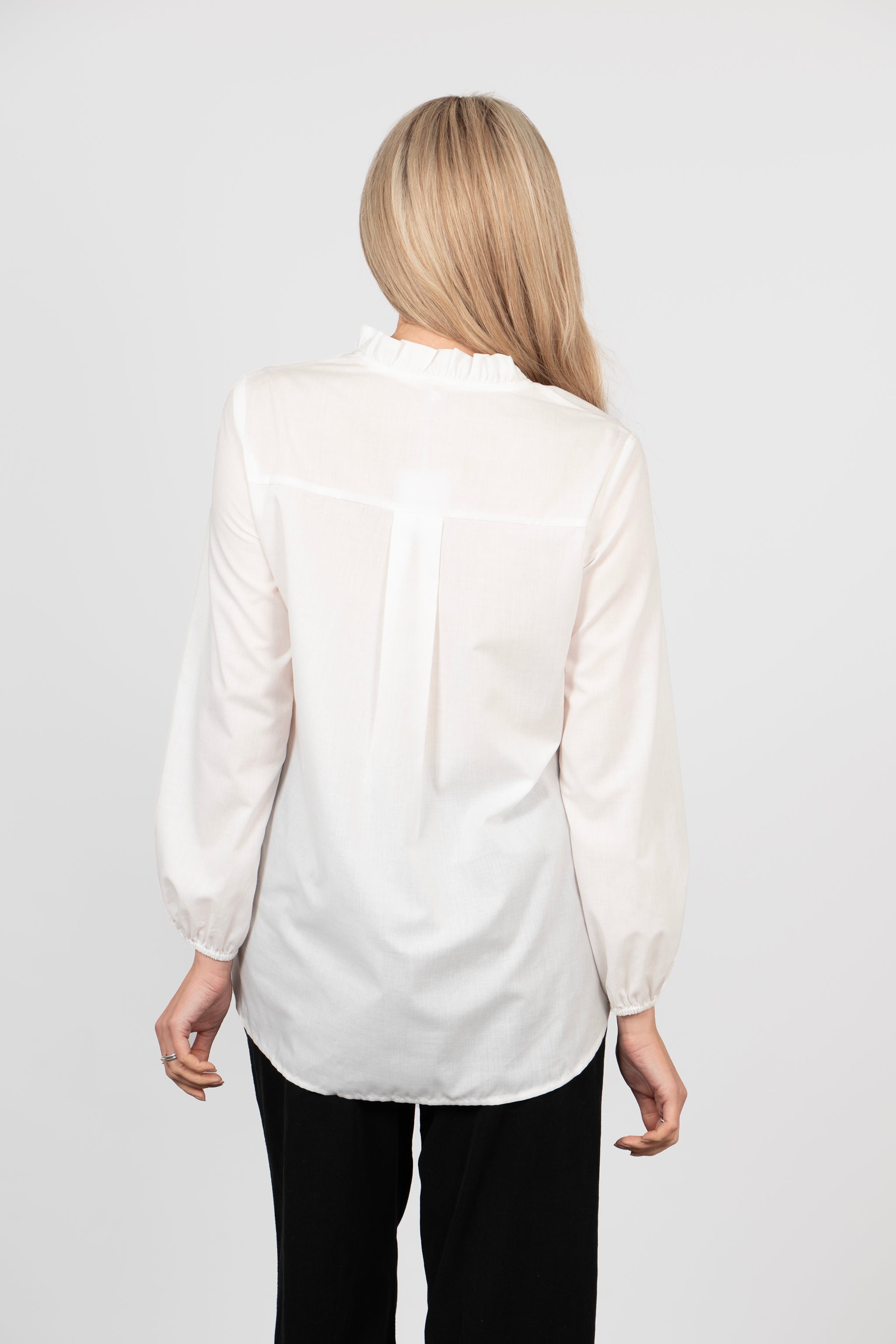 Darcey Oversized Cotton Shirt - White