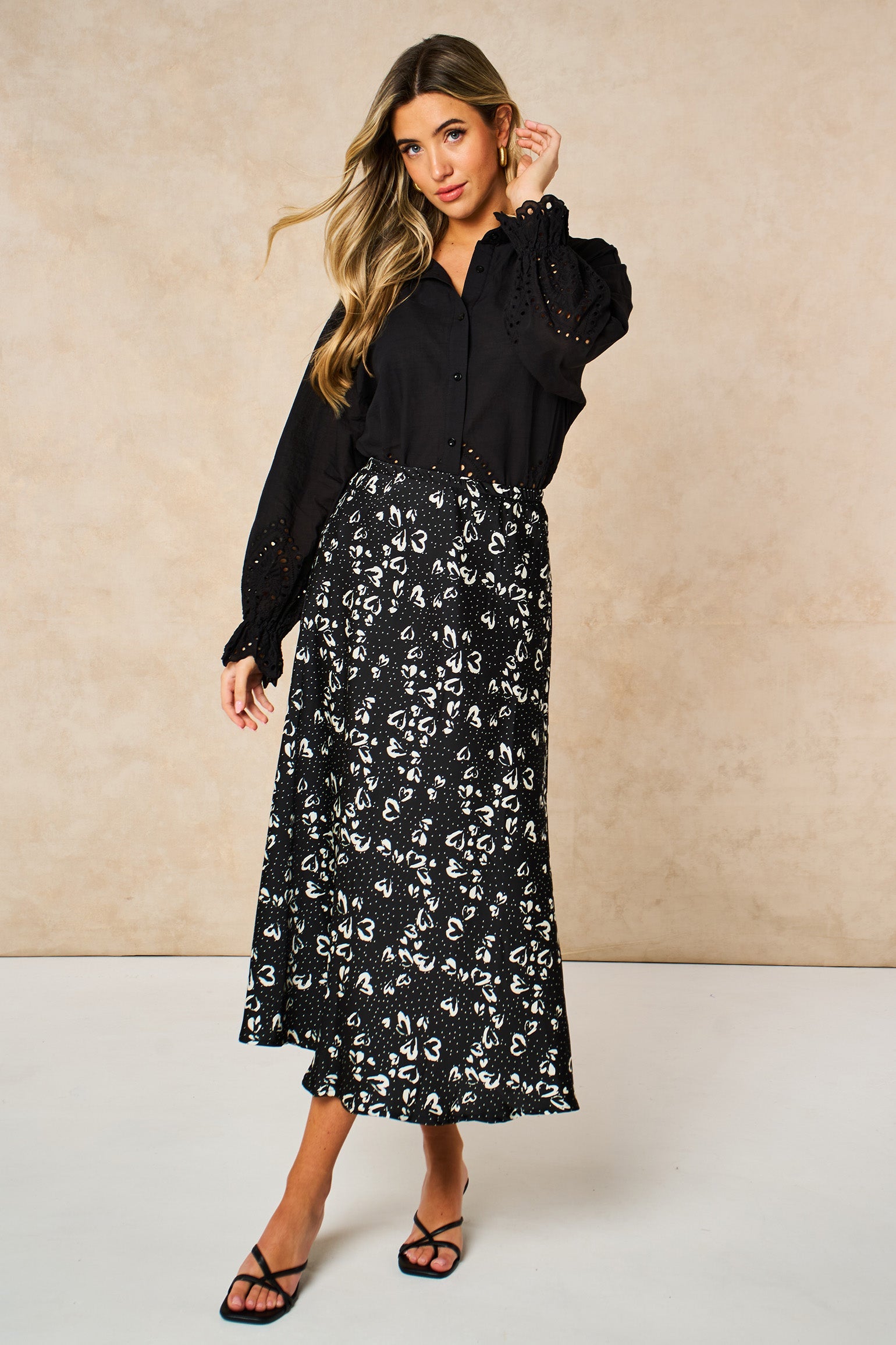 Love-Hearts-Midi-Slip-Skirt-in-Black-styled