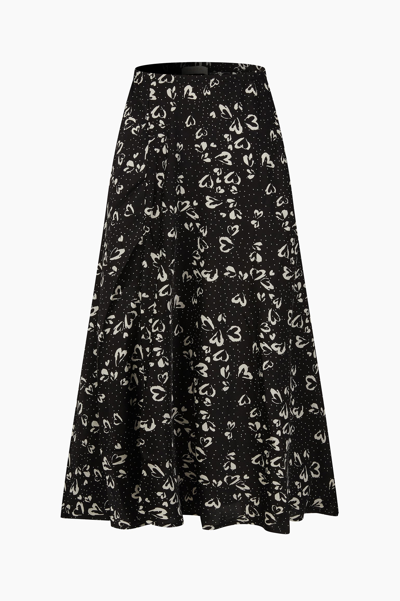 Love-Hearts-Midi-Slip-Skirt-in-Black-product-image