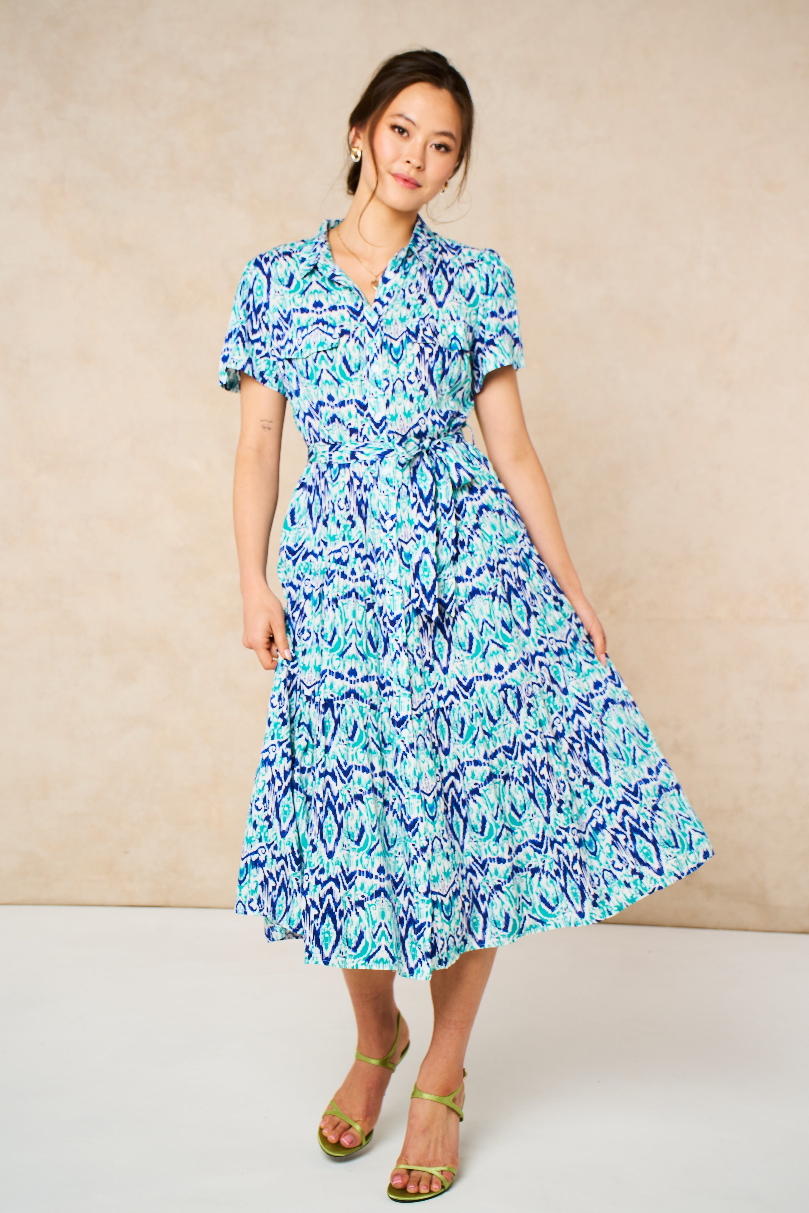 liberty-midi-shirt-dress-blue-aztec