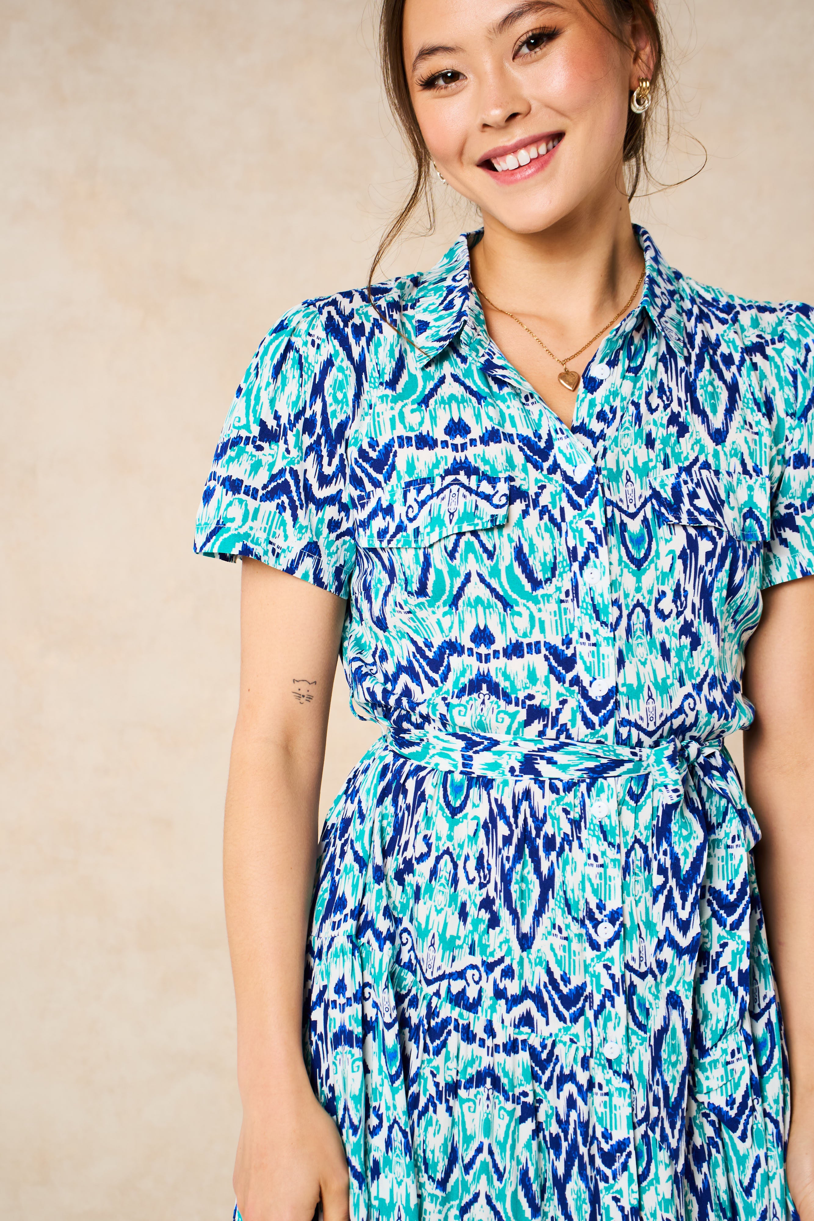 liberty-midi-shirt-dress-blue-aztec