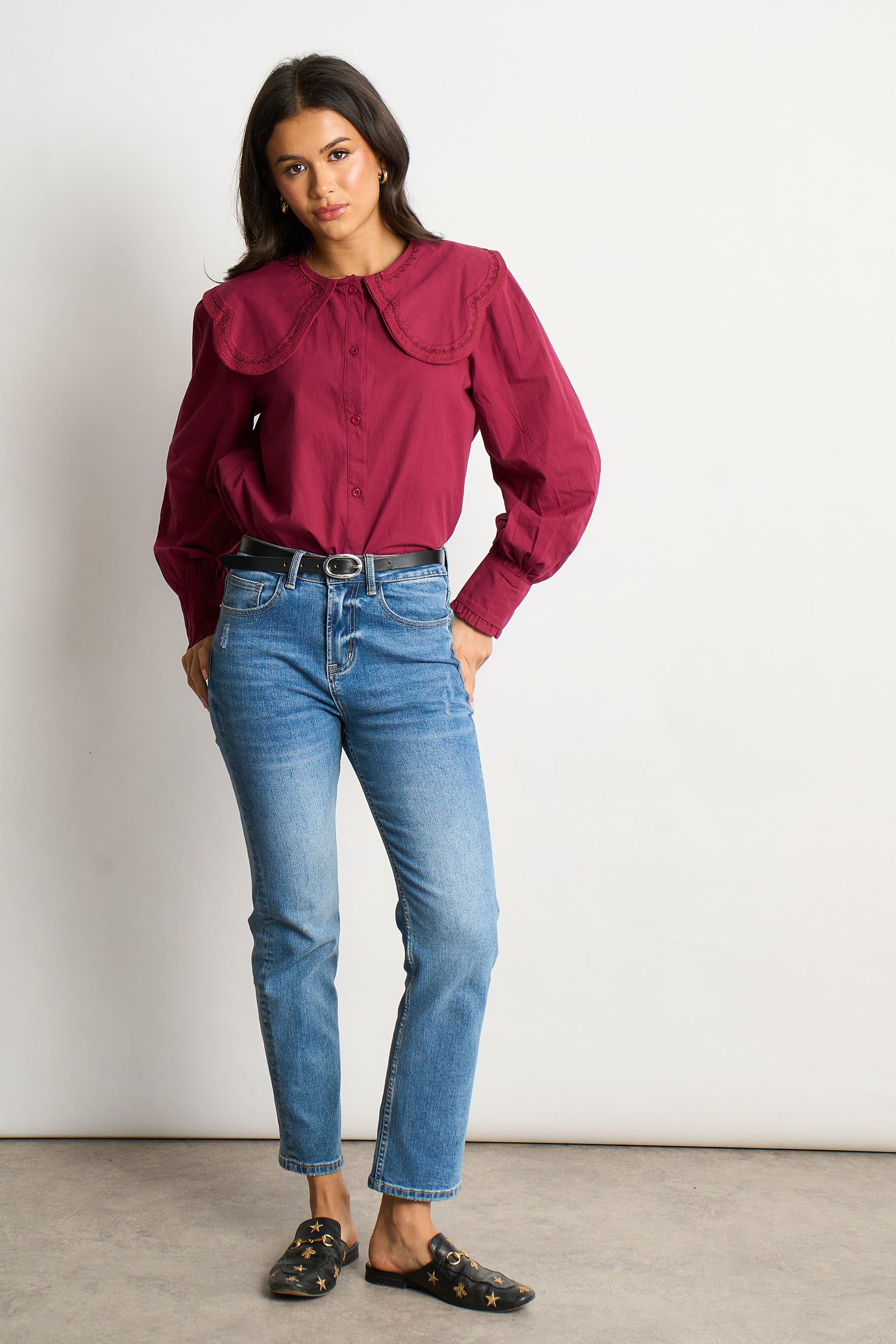 cammie-long-sleeve-cotton-shirt-berry-pilgrim-collar-button-front