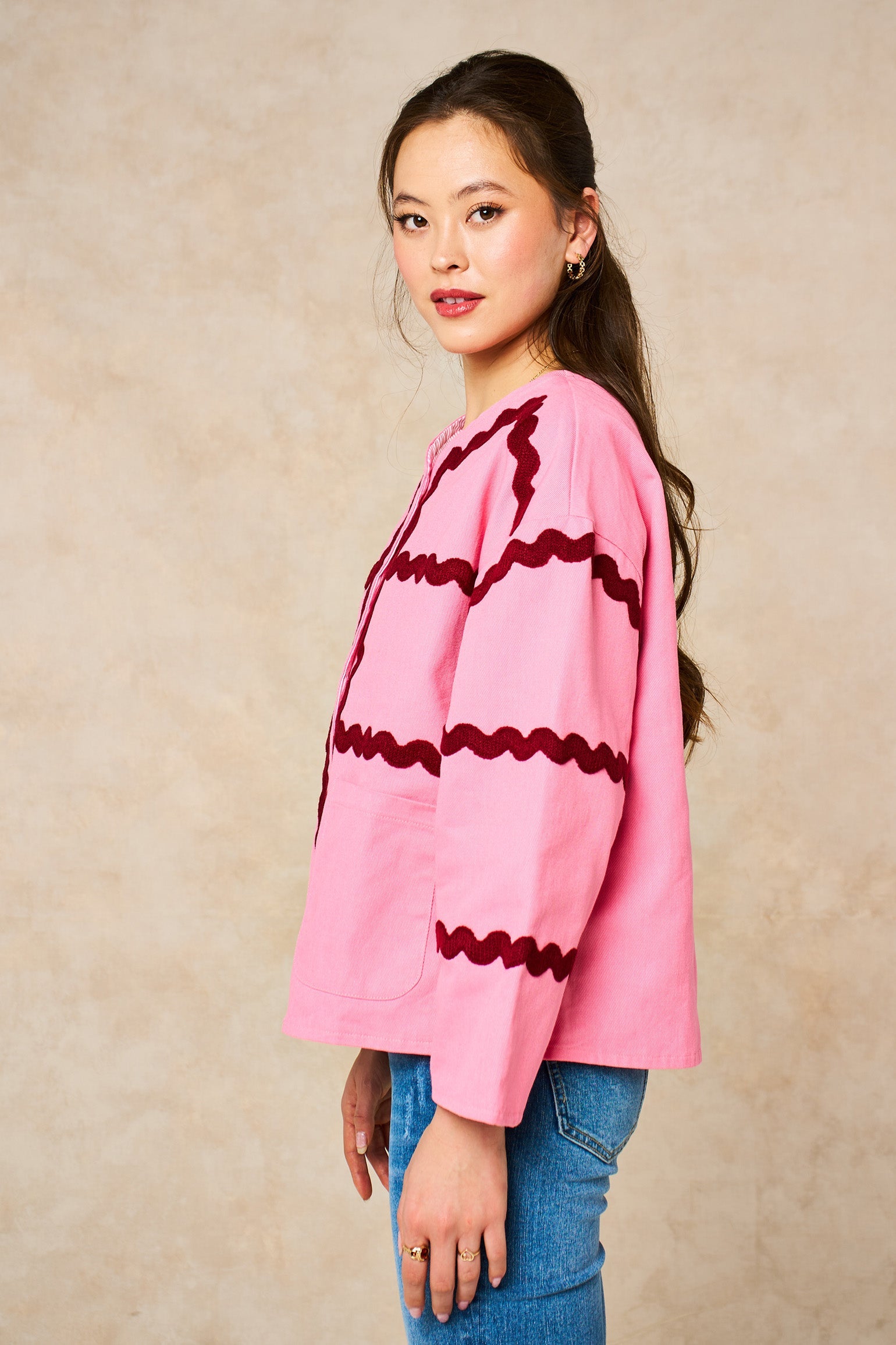 Wavy-Trim-Cotton-Twill-Jacket-in-Pink-side
