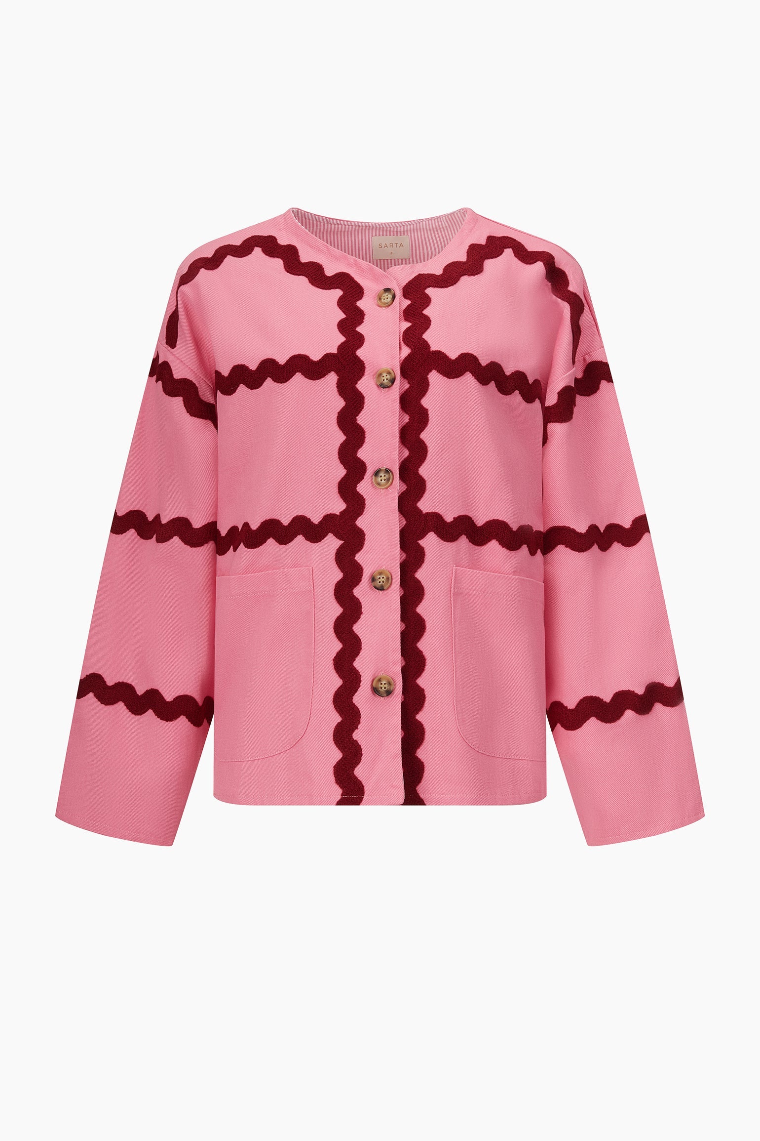 Wavy-Trim-Cotton-Twill-Jacket-in-Pink-product-image