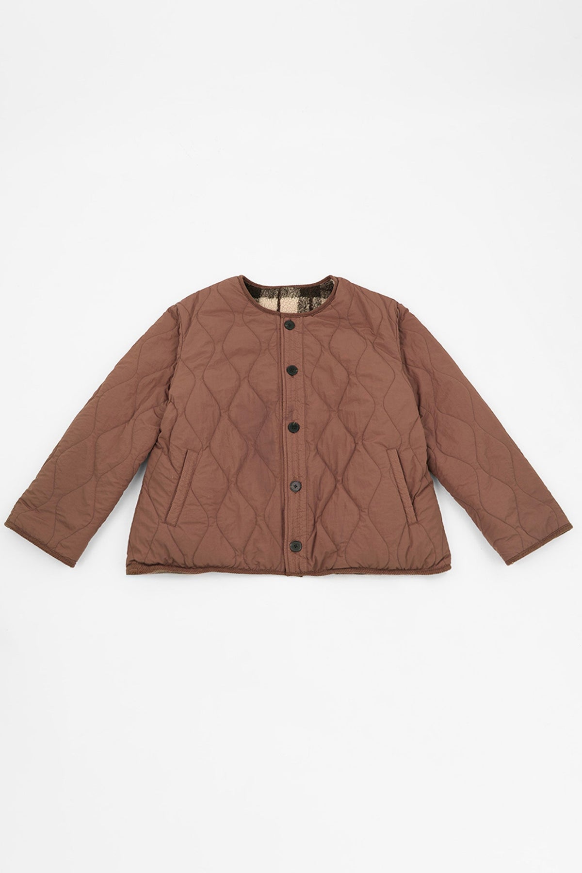 Traditional-Check-Reversible-Jacket-in-Brown