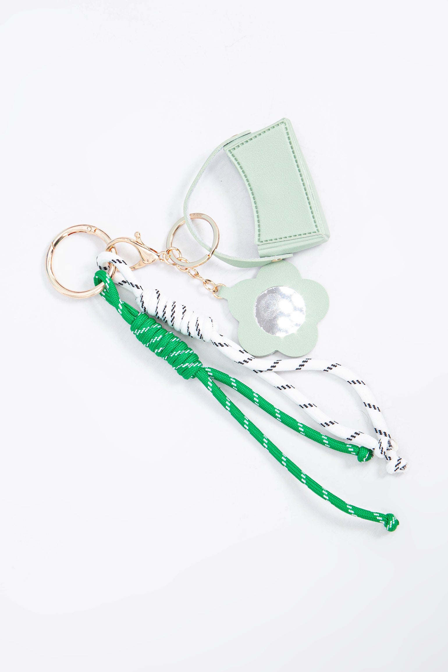Flower-&-Handbag-Clip-On-Bag-Charm-Lying-Flat