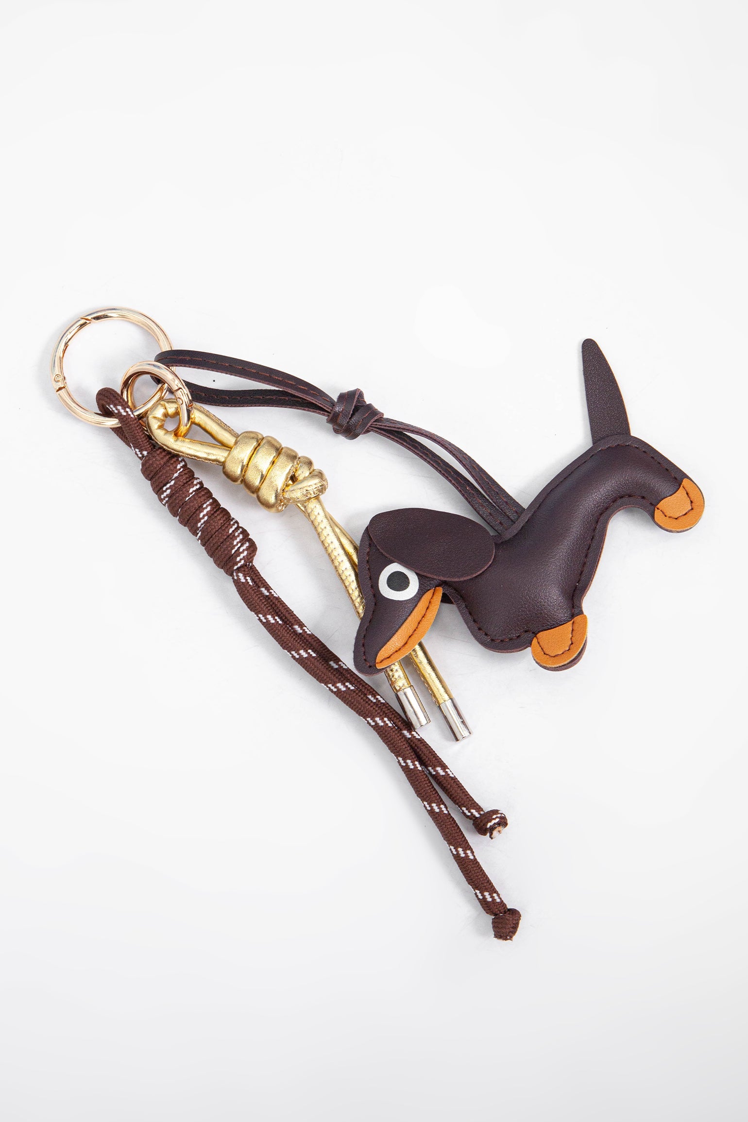Sausage-Dog-Clip-On-Bag-Charm-Lying-Flat