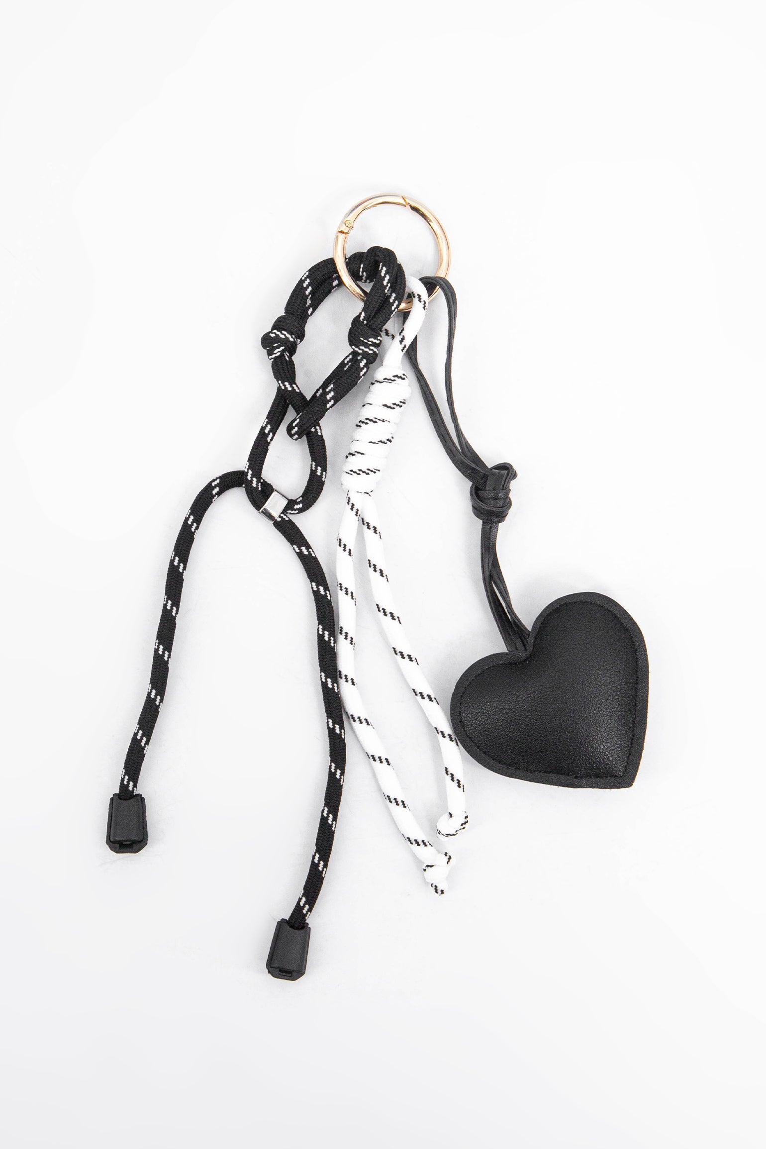 Love-Heart-Clip-On-Bag-Charm-in-Black-Front