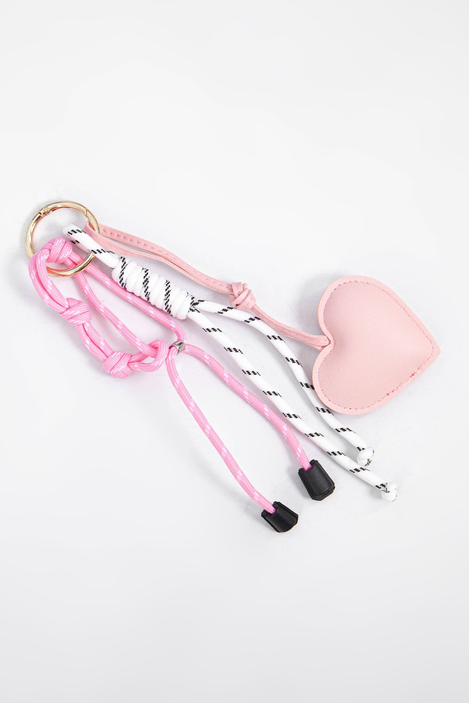 Love-Heart-Clip-On-Bag-Charm-in-Pink-Lying-Flat