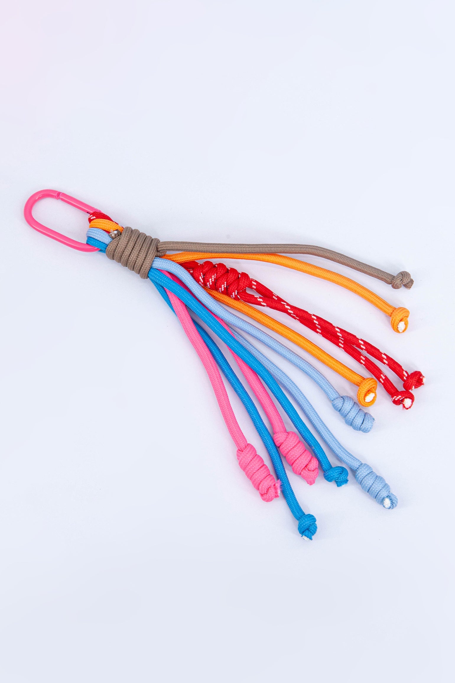 Rainbow-Laces-Clip-On-Bag-Charm-in-Multi-Lying-Flat
