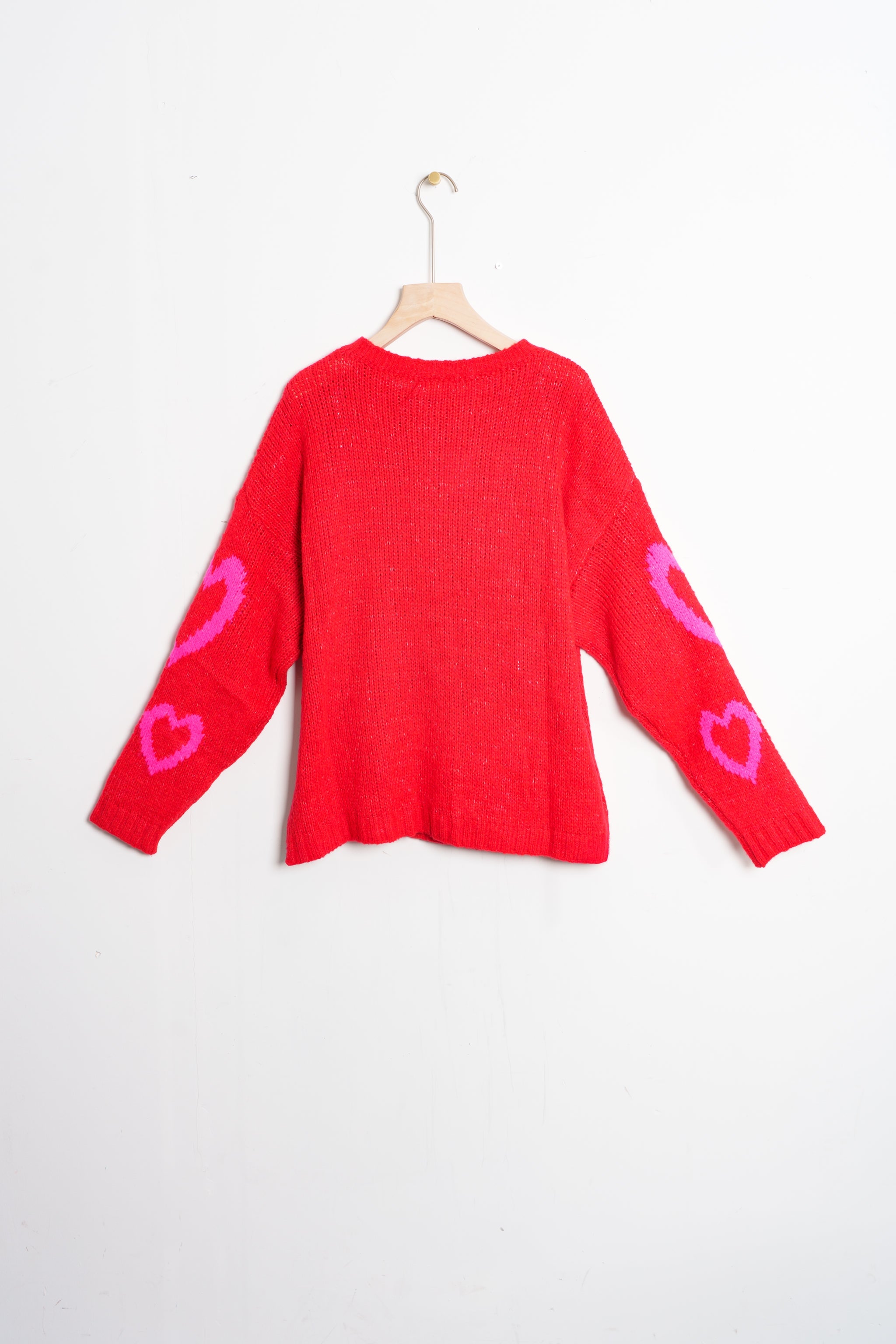 millie-wool-blend-jumper-red-fuchsia-love-hearts-close-up-cuffs-back-plain