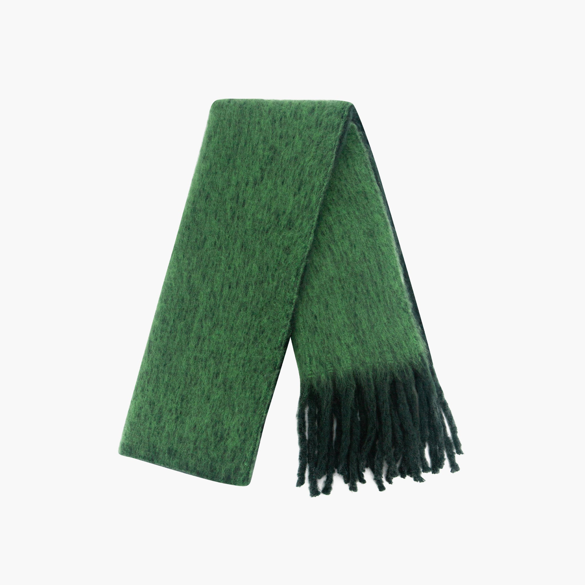 ria-green-colourblock-heavyweight-scarf-folded-tassels