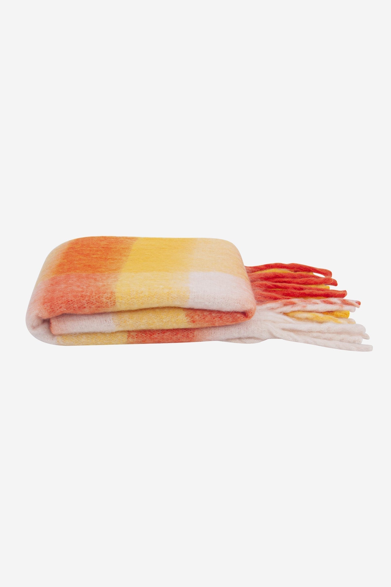 allie-heavyweight-scarf-orange-colourblock-square-folded-winter-weight