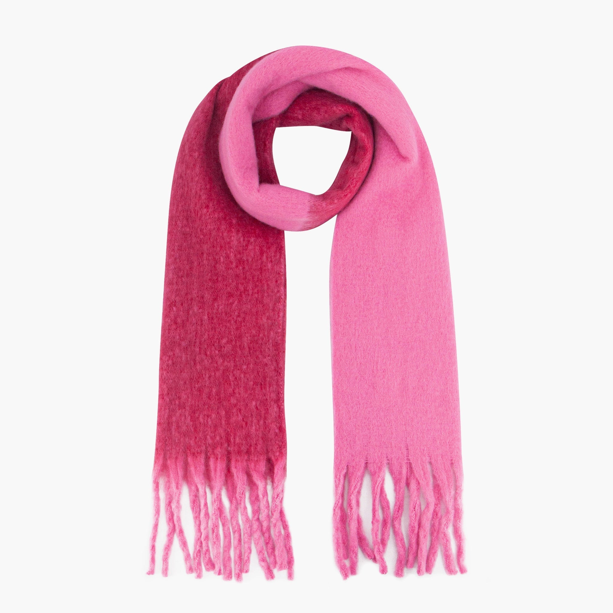 ria-pink-red-colourblock-heavyweight-scarf-two-tone