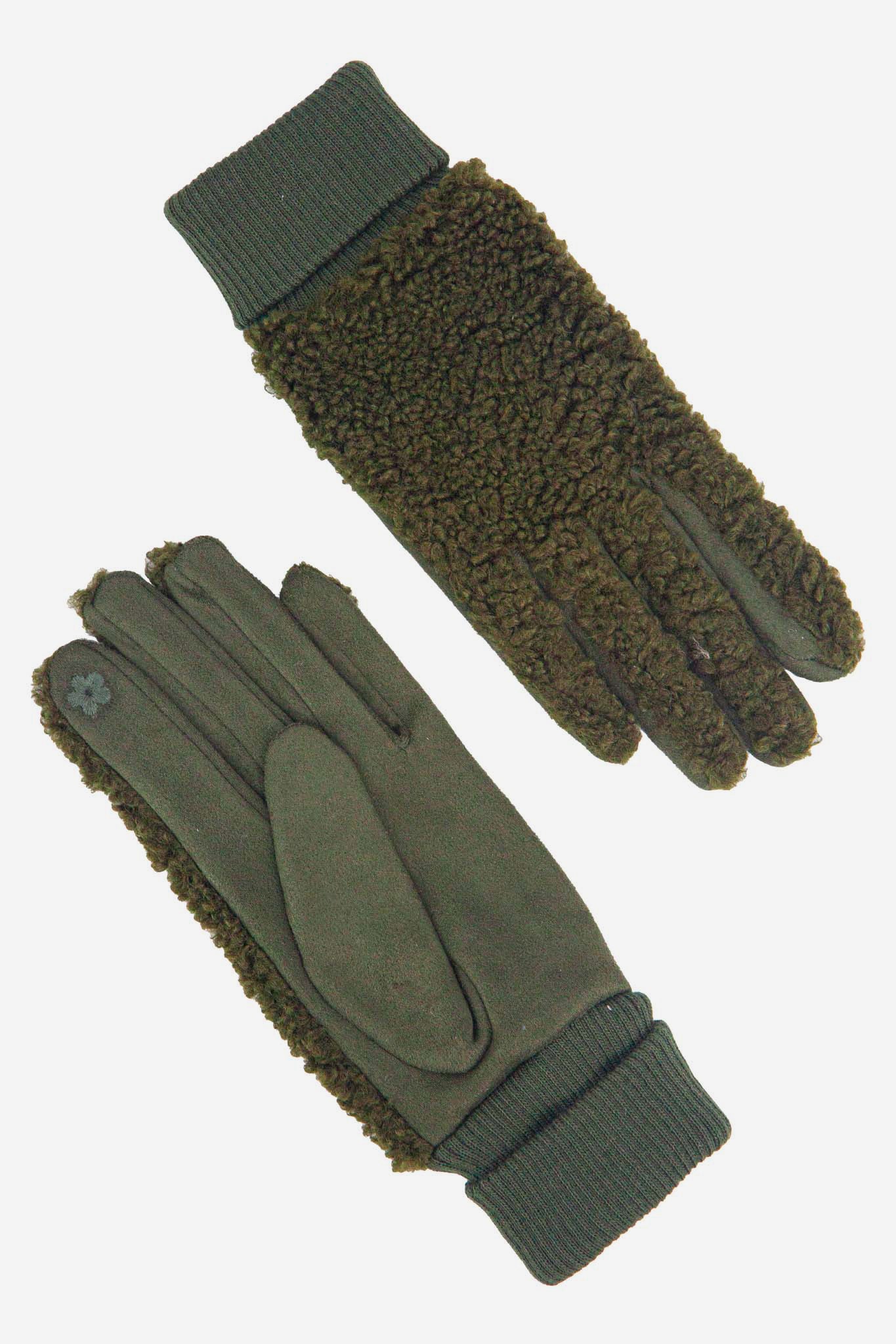 winnie-khaki-borg-fleece-gloves-back-and-front