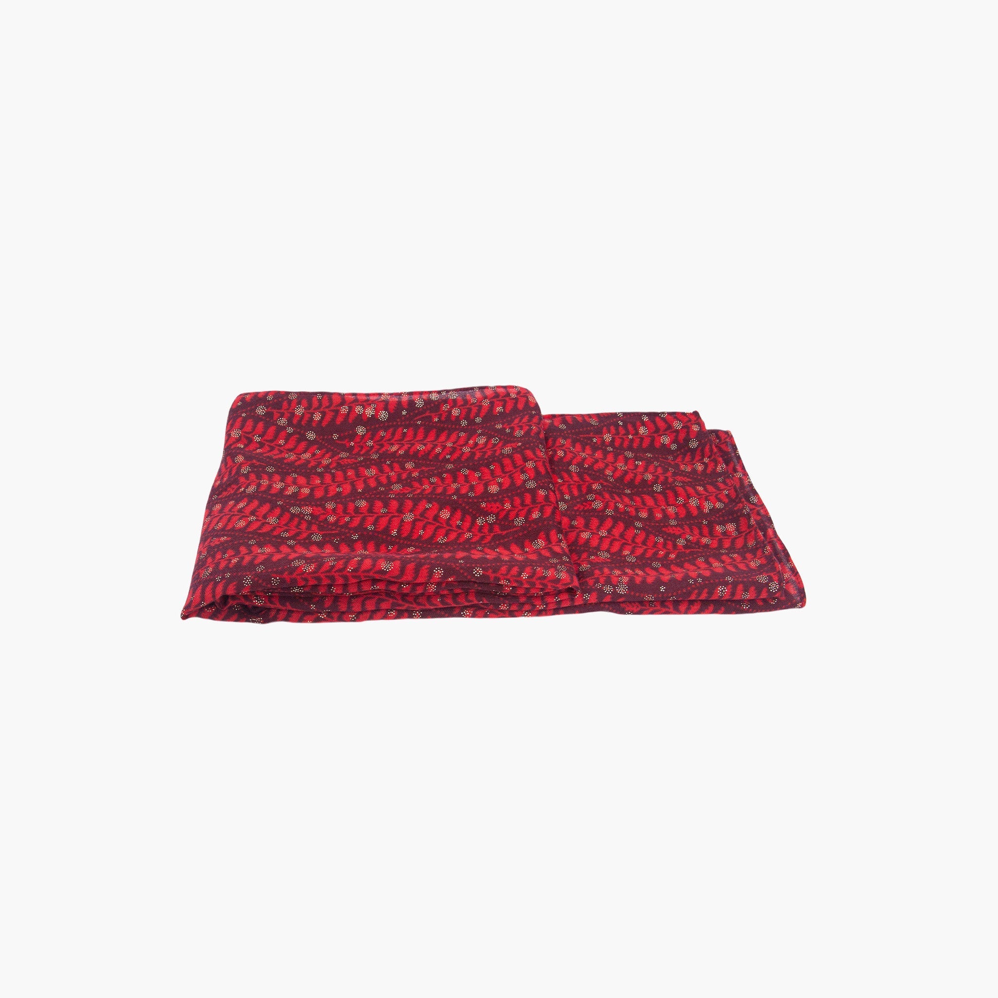 clover-red-fern-leaf-lightweight-scarf-folded-thin
