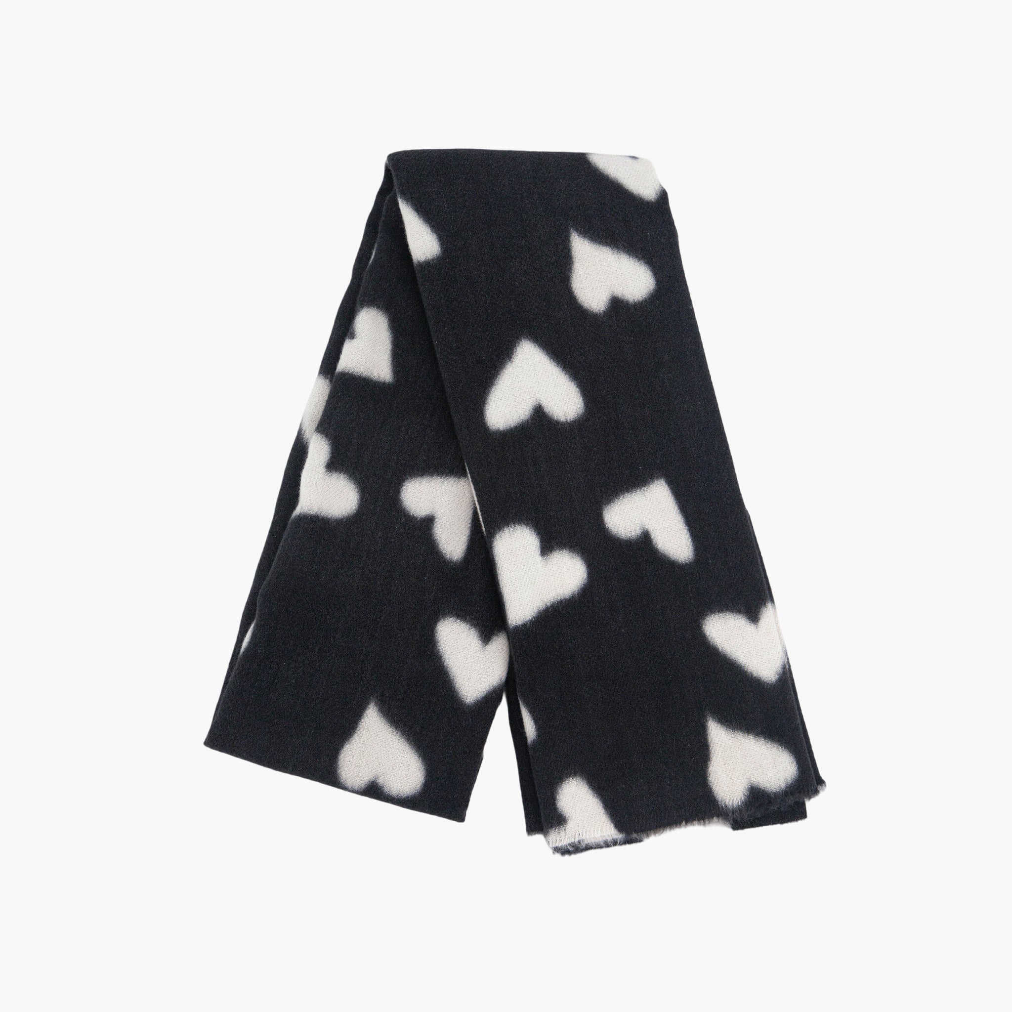 jessie-black-white-hearts-lightweight-scarf-folded