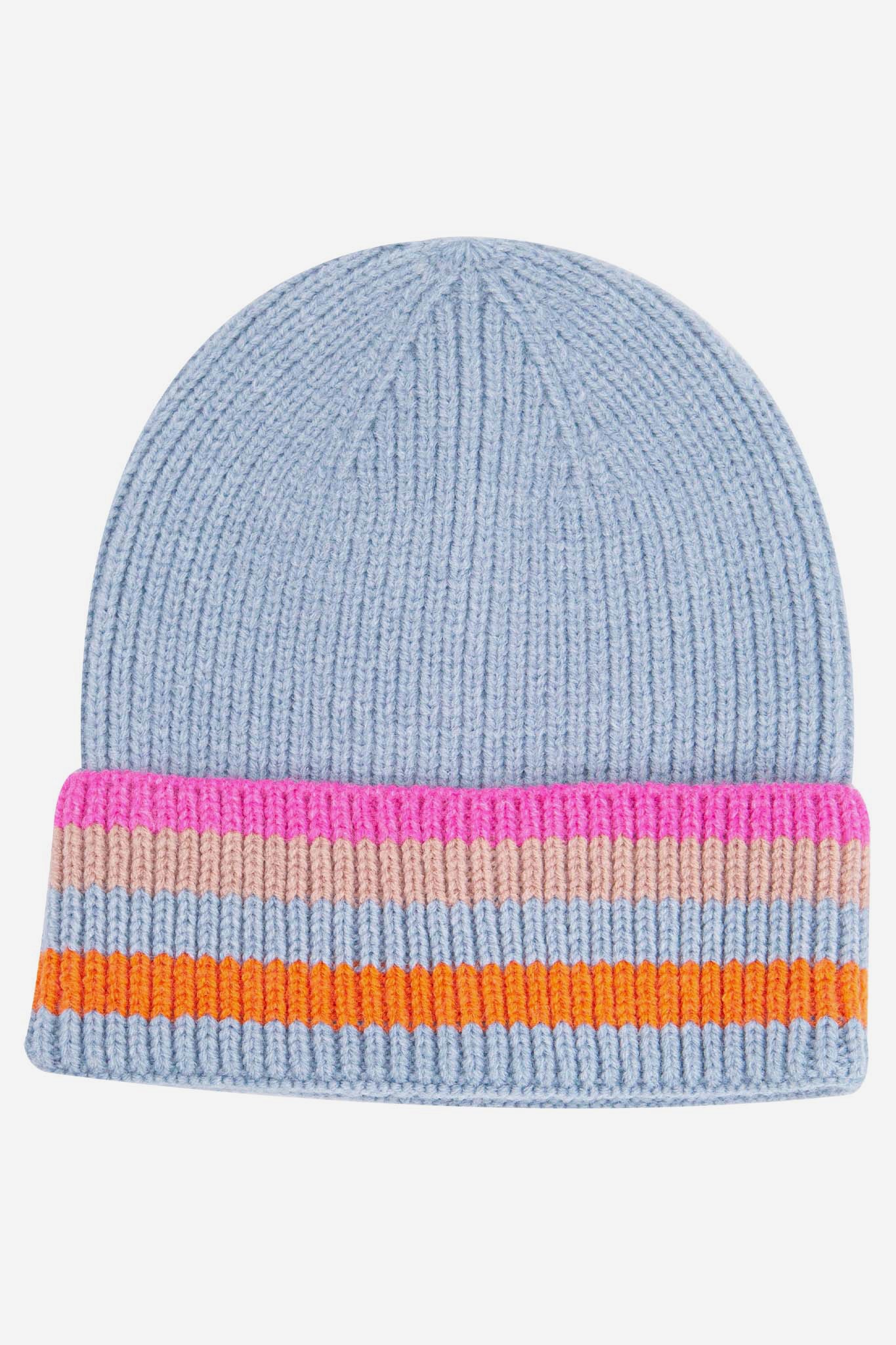 delta-light-blue-rainbow-stripe-beanie-hat-colourful-rim