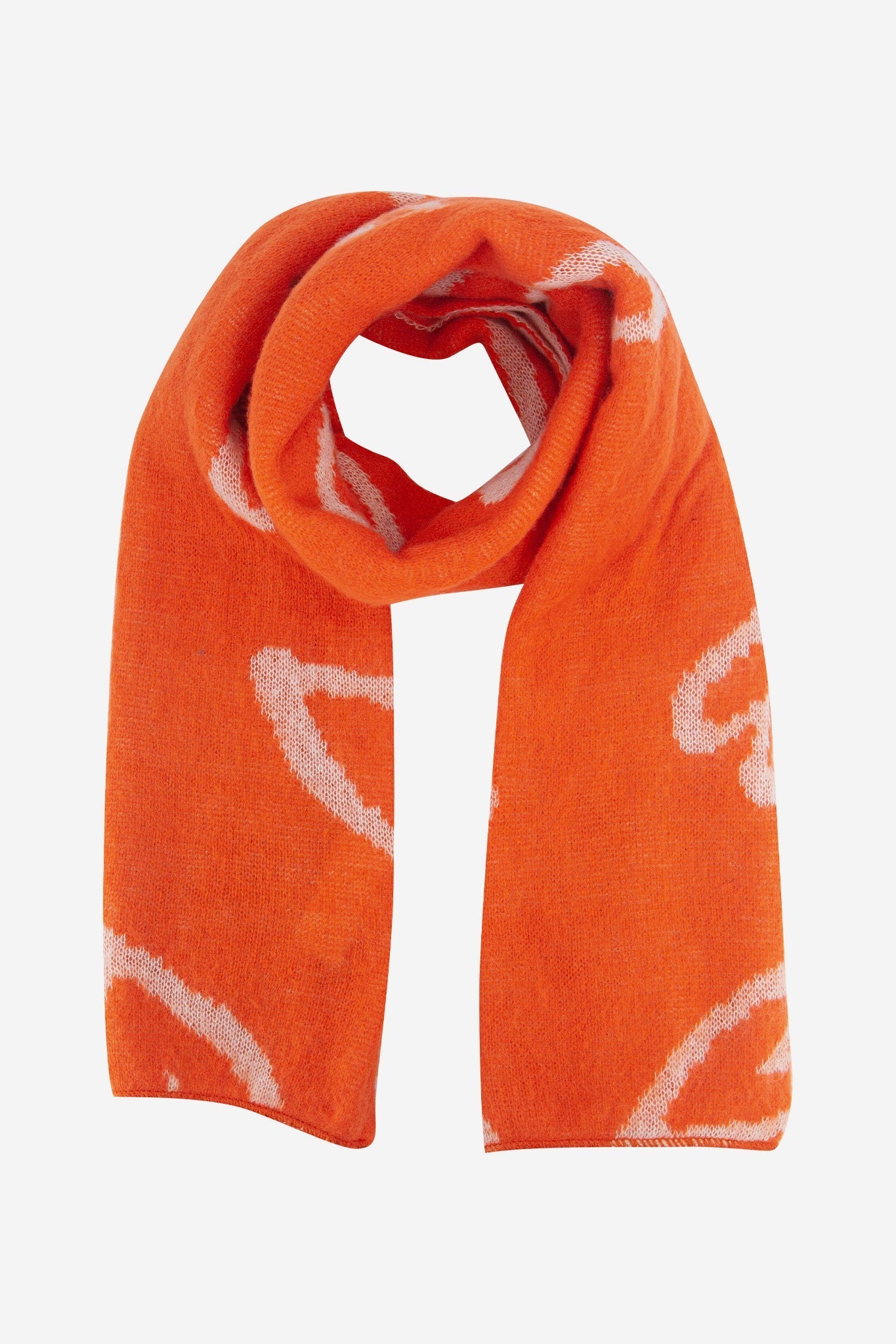 zuri-cream-orange-sketched-hearts-heavyweight-scarf-knitted
