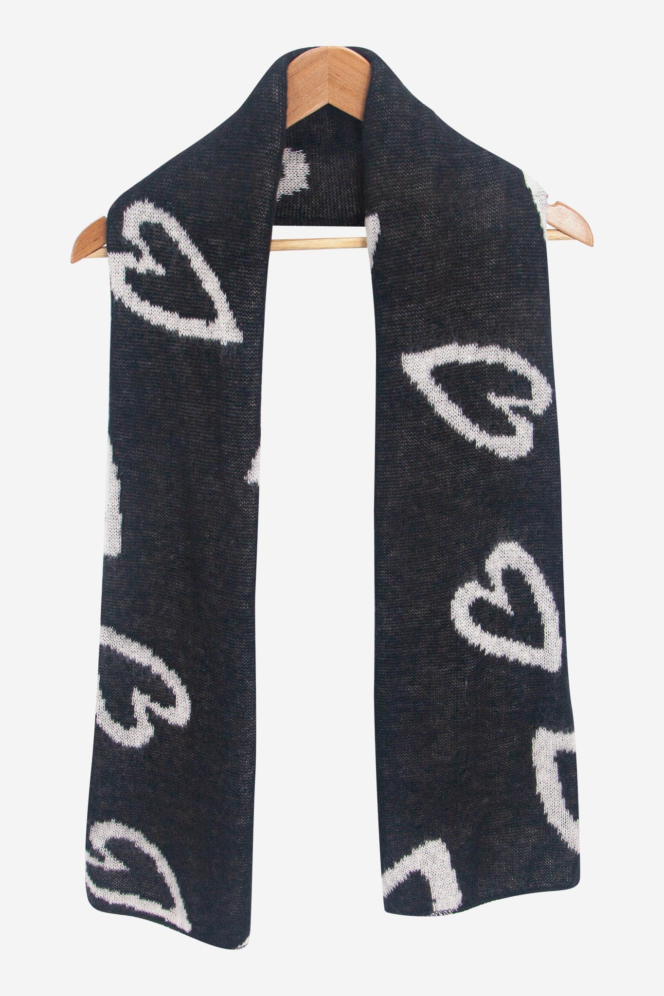 zuri-black-white-sketched-hearts-heavyweight-scarf-draped-long