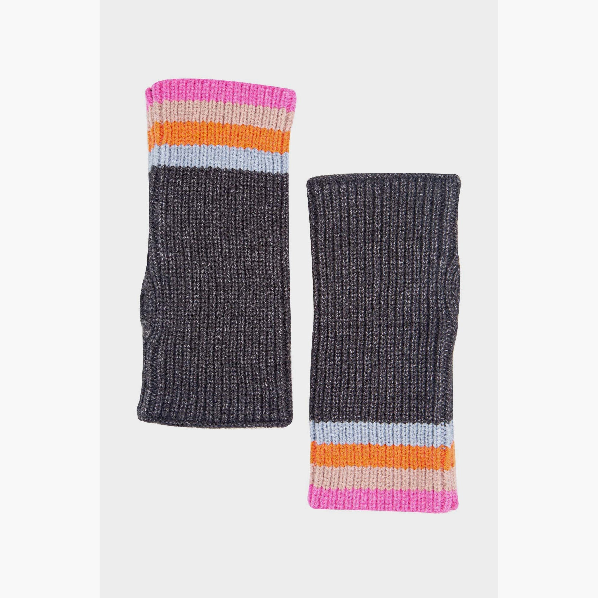 dollie-wrist-warmers-dark-grey-rainbow-stripe-thumb-holes