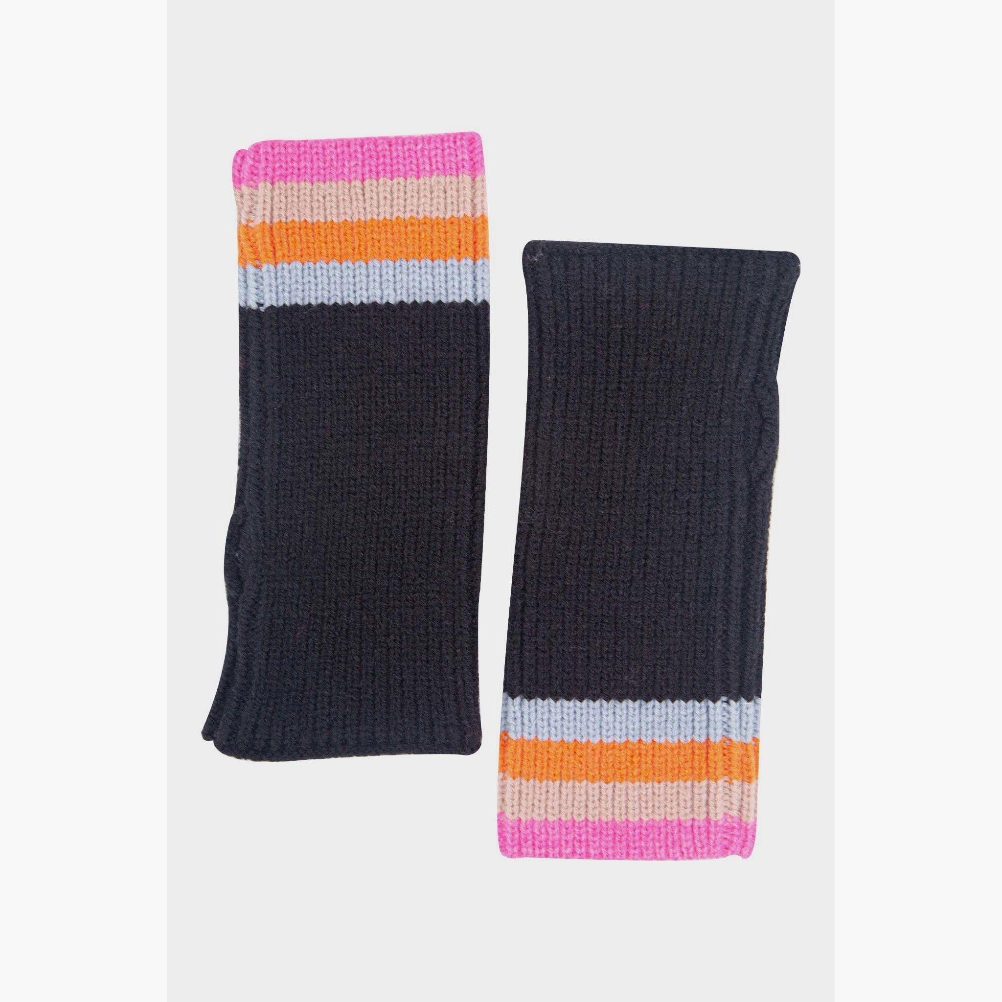 dollie-wrist-warmers-black-rainbow-stripe-knitted