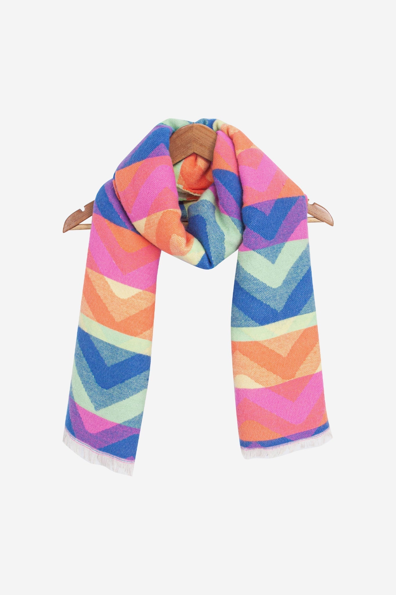 bowie-multi-colour-zig-zag-heavyweight-scarf-draped-coat-hanger