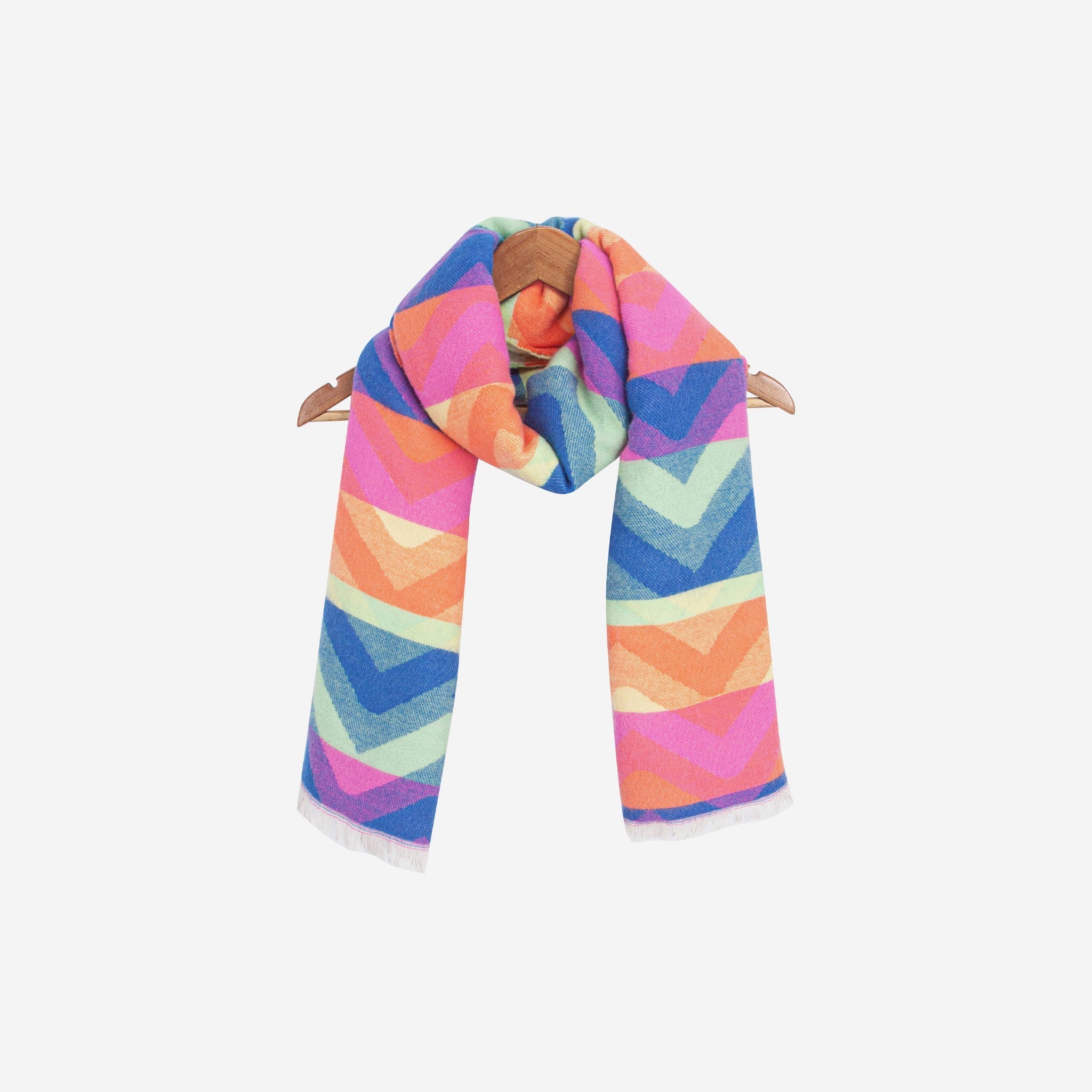 bowie-multi-colour-zig-zag-heavyweight-scarf-draped-coat-hanger