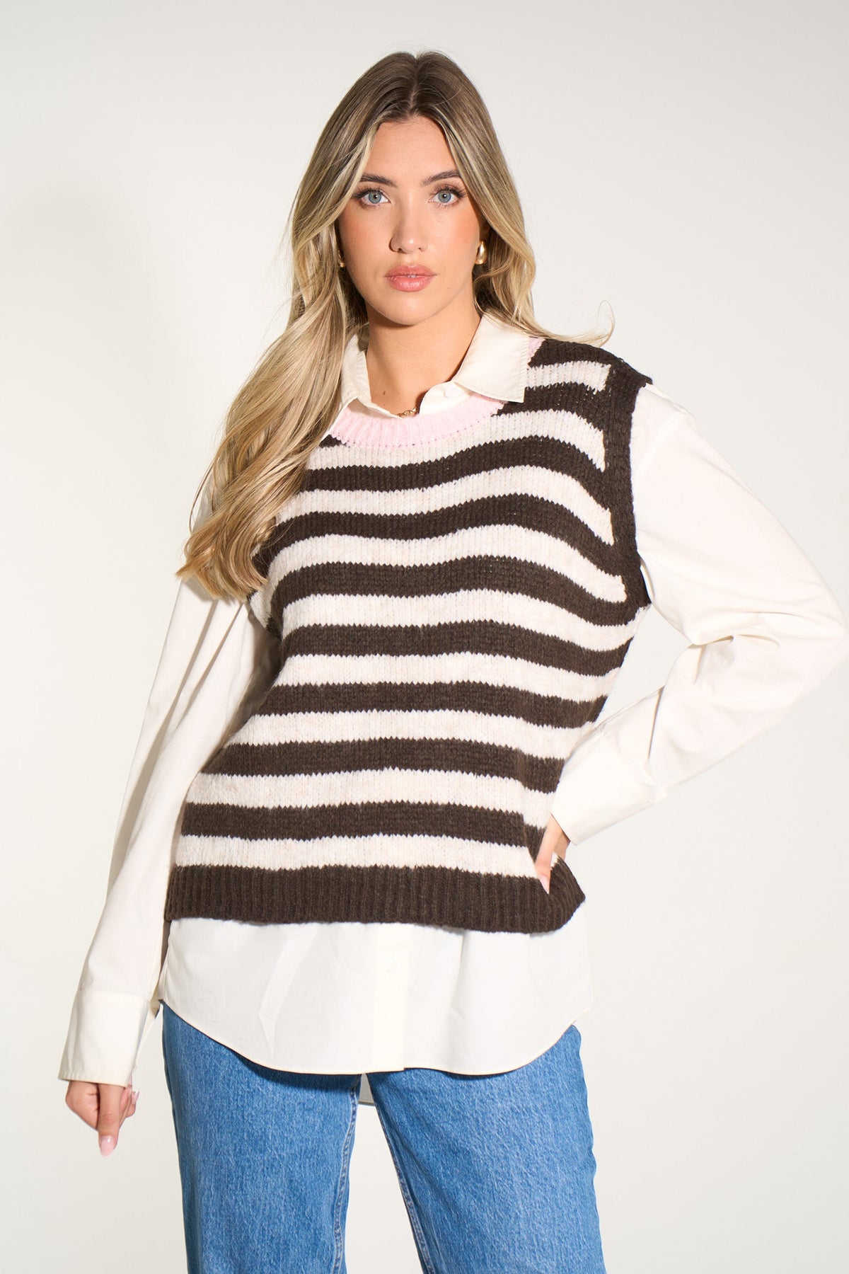 italian-wool-blend-tank-top-in-brown-cream-front