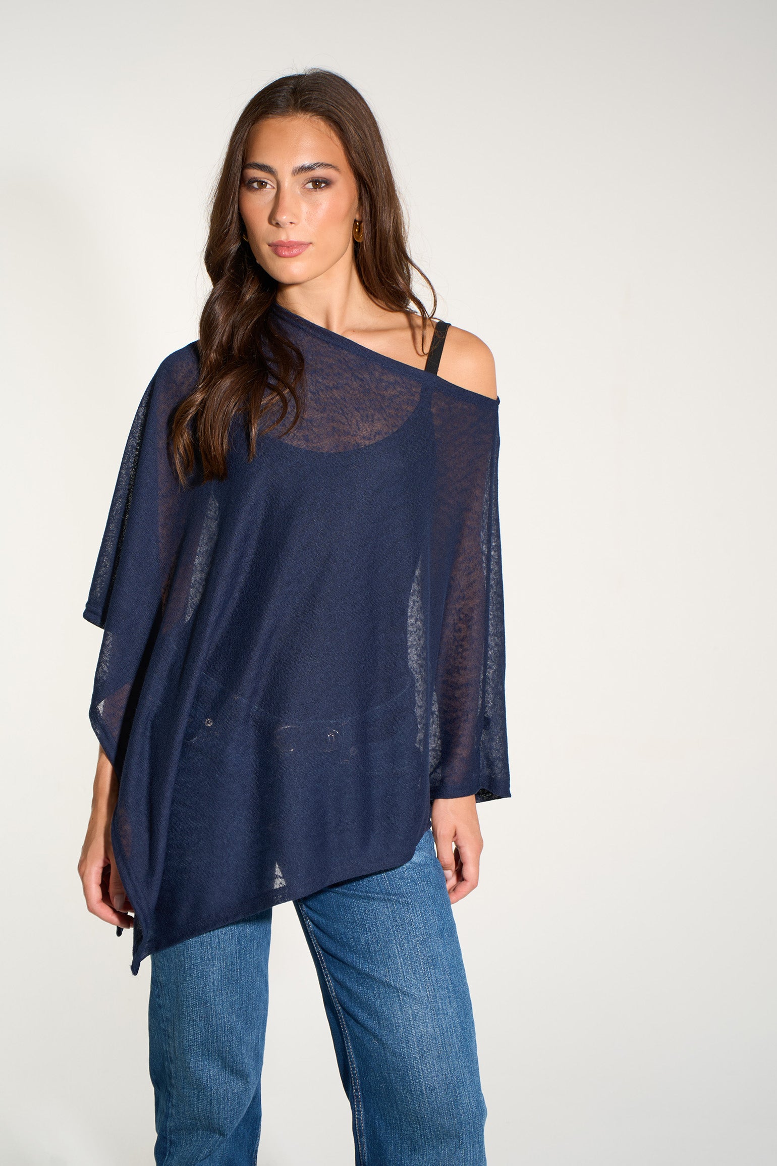 navy-blue-lightweight-fine-knit-poncho