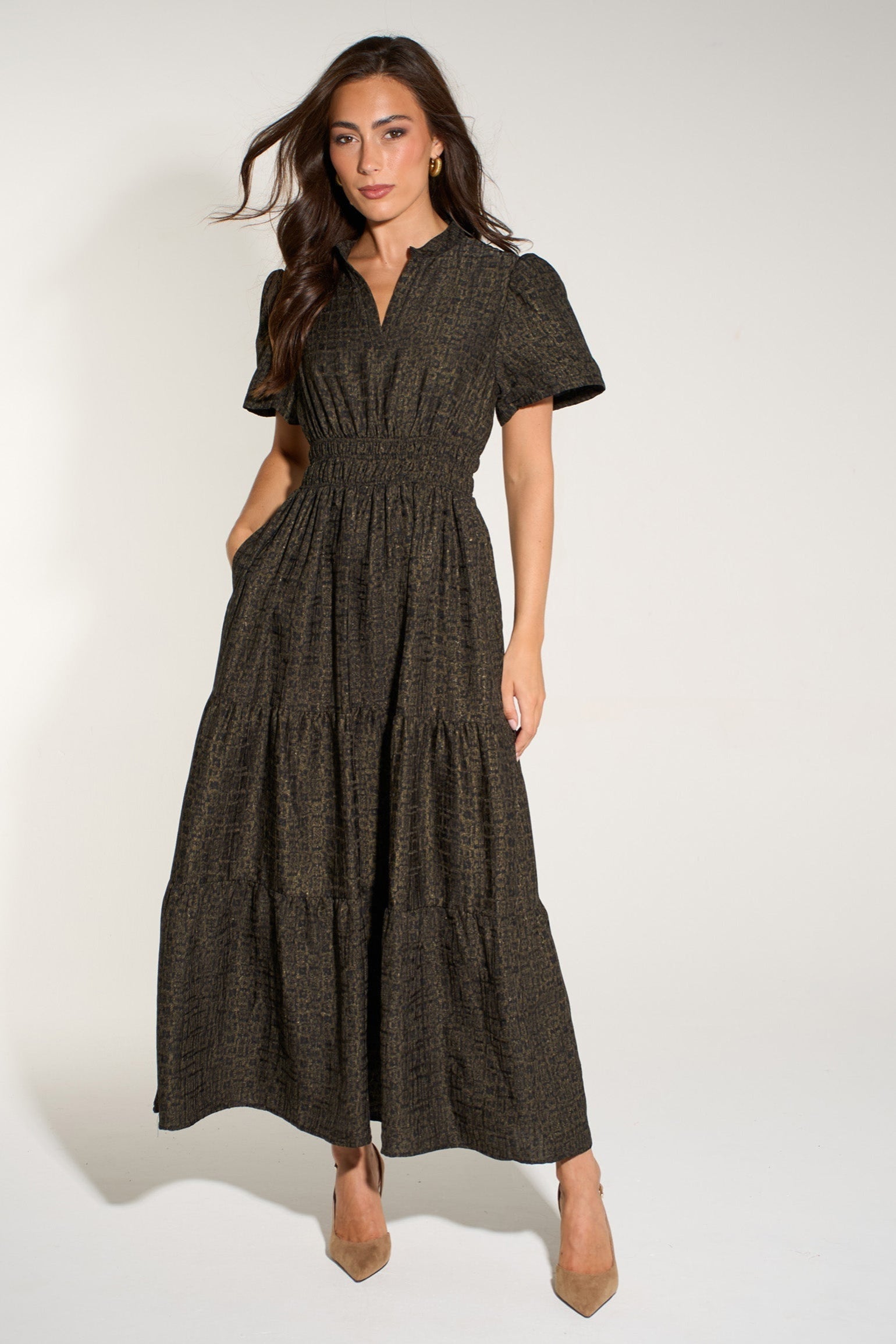 Abstract-Print-Collared-Tiered-Maxi-Dress-in-Antique-Gold