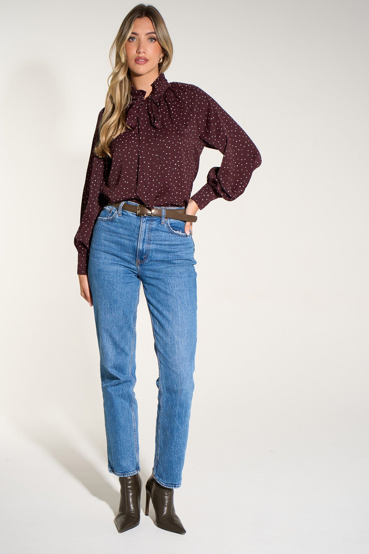 Silk-Feel-Heart-Print-Tie-Neck-Blouse-in-Berry
