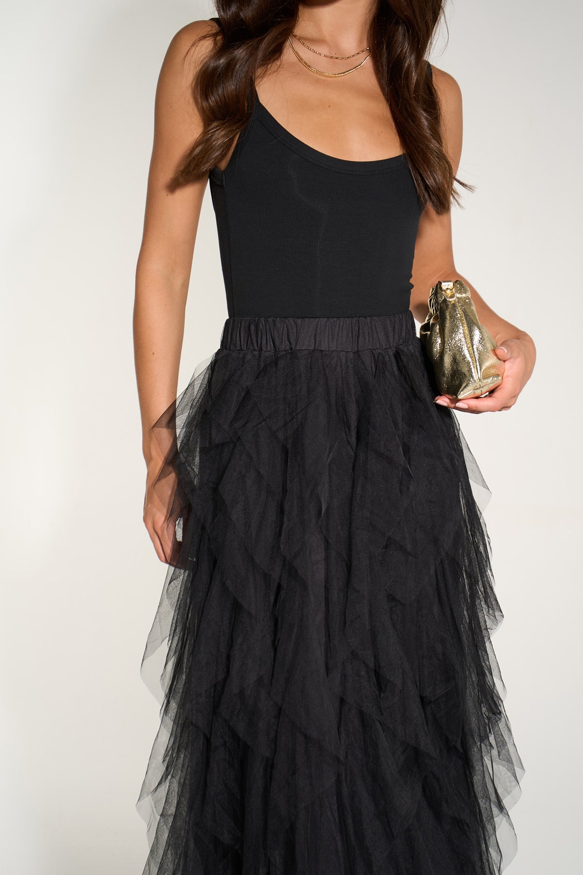 Layla-Black-Layered-Tulle-Maxi-Skirt